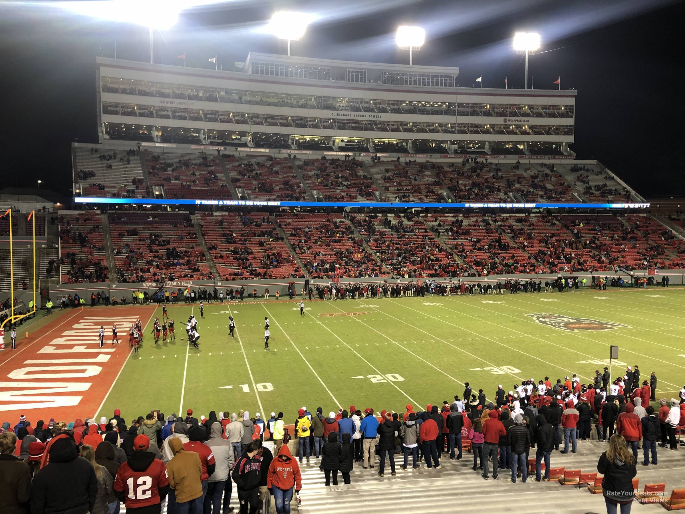 section 7, row ff seat view  - carter-finley stadium