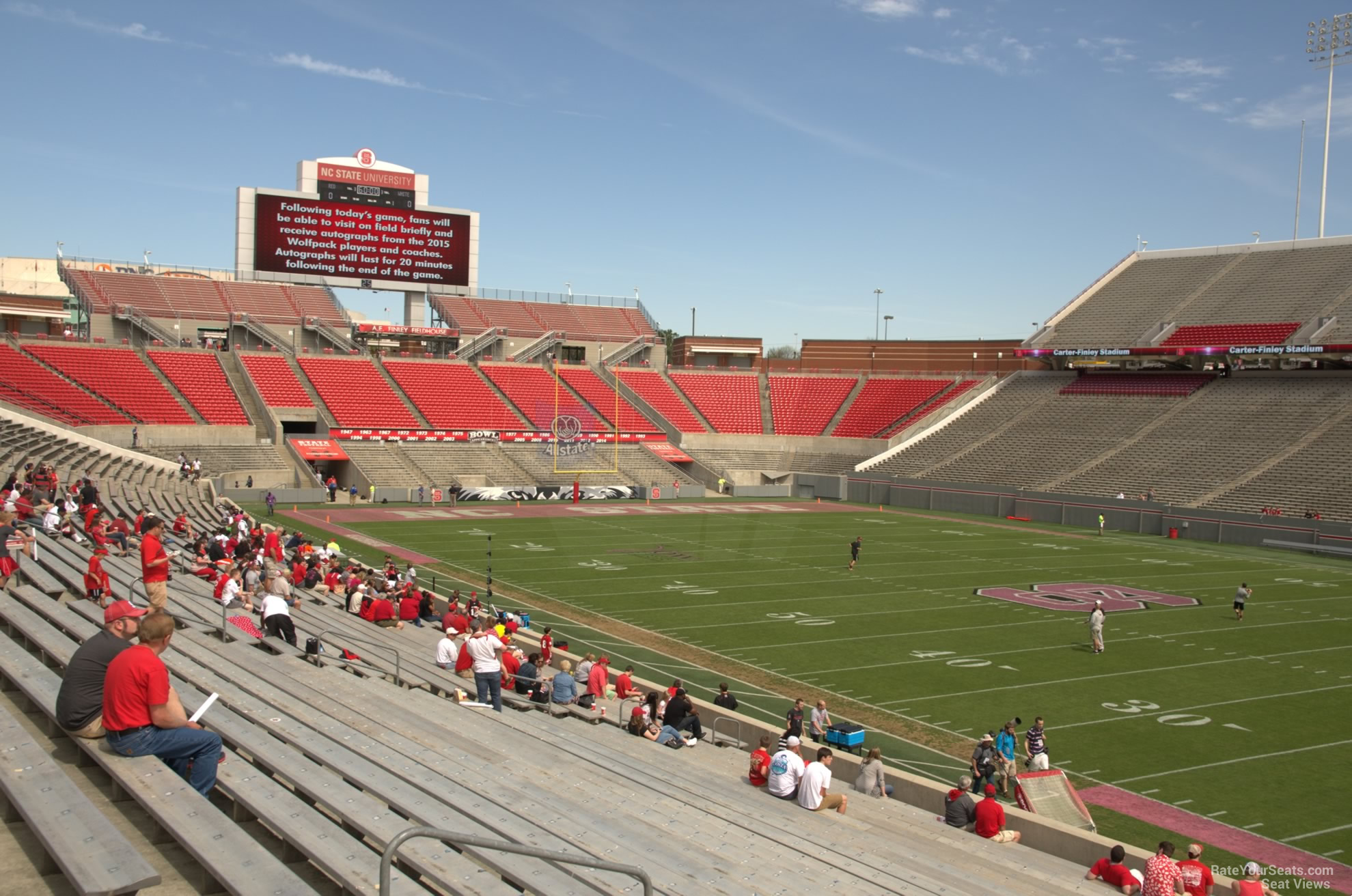 Carter Finley Stadium Seating Chart Rows