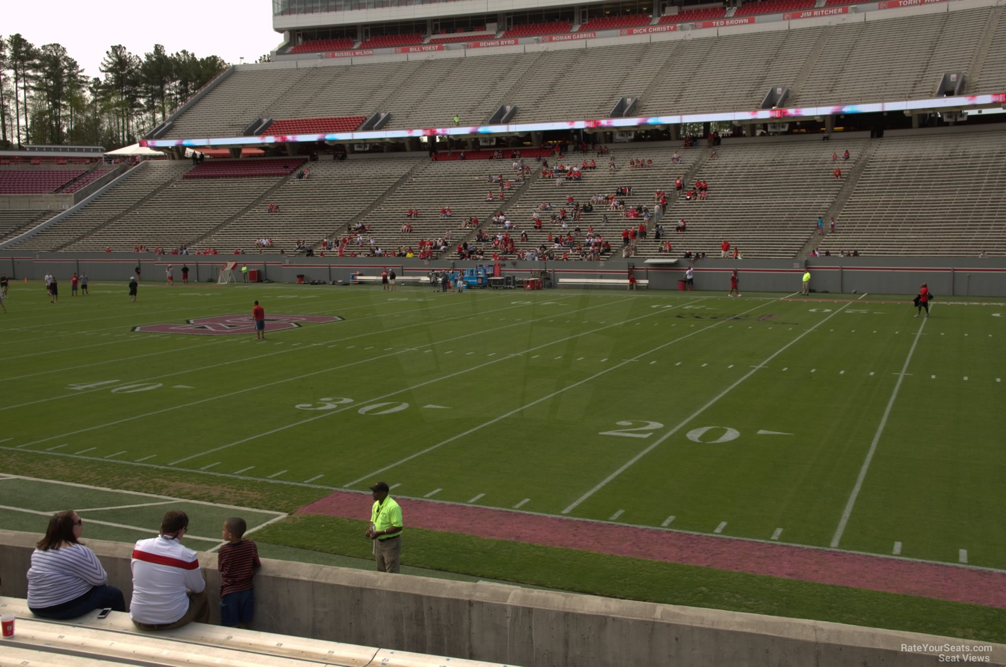 carter finley stadium section 2 rateyourseats com carter finley stadium seating chart rows