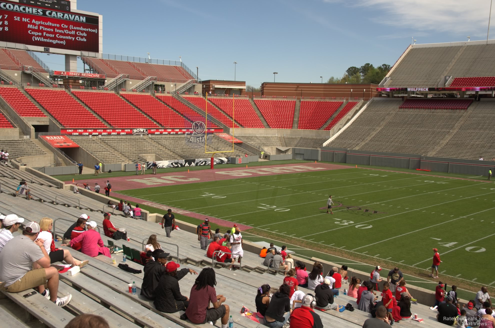 Carter Finley Stadium Seating Chart Rows