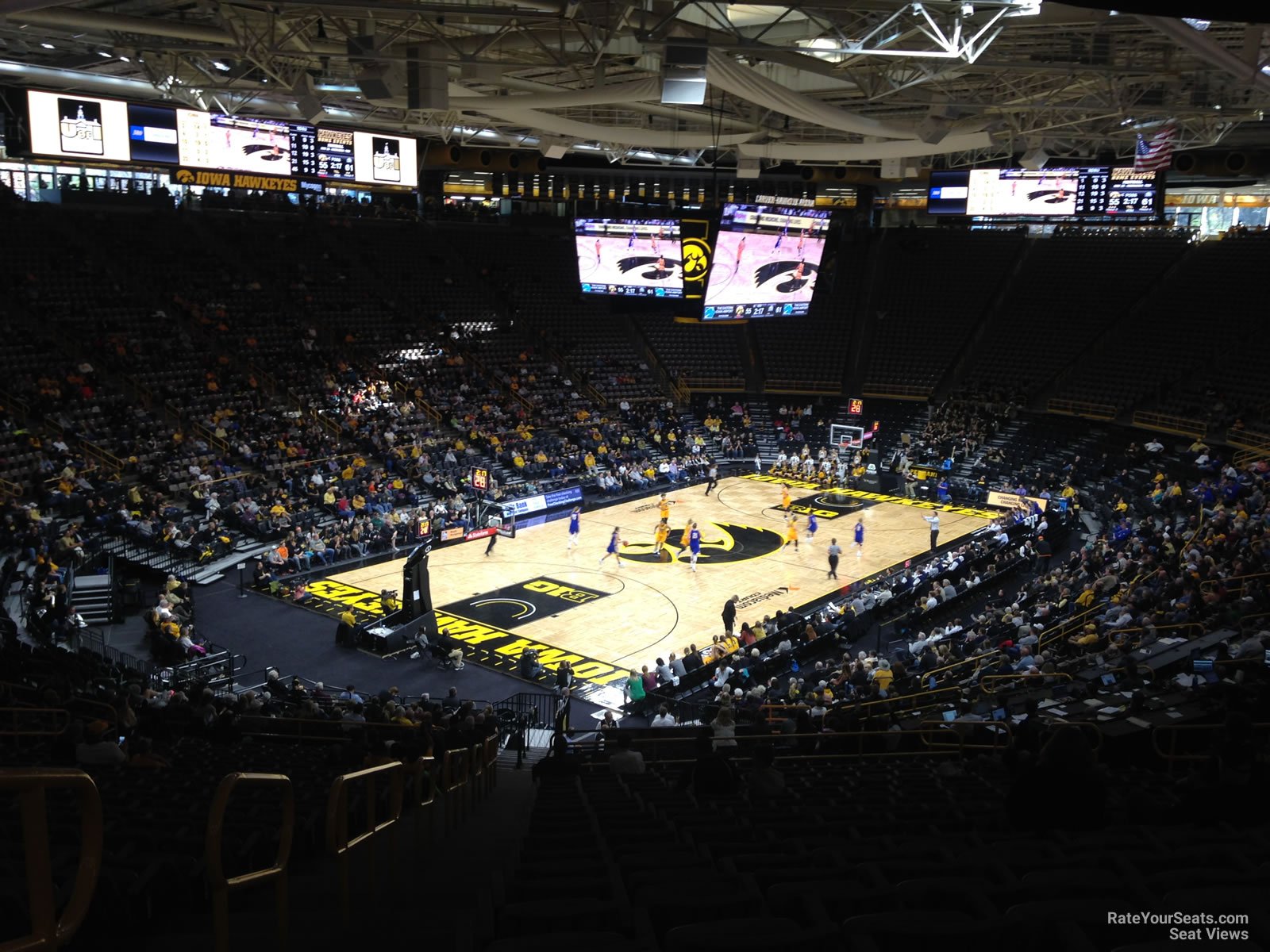 section dd, row 36 seat view  - carver-hawkeye arena