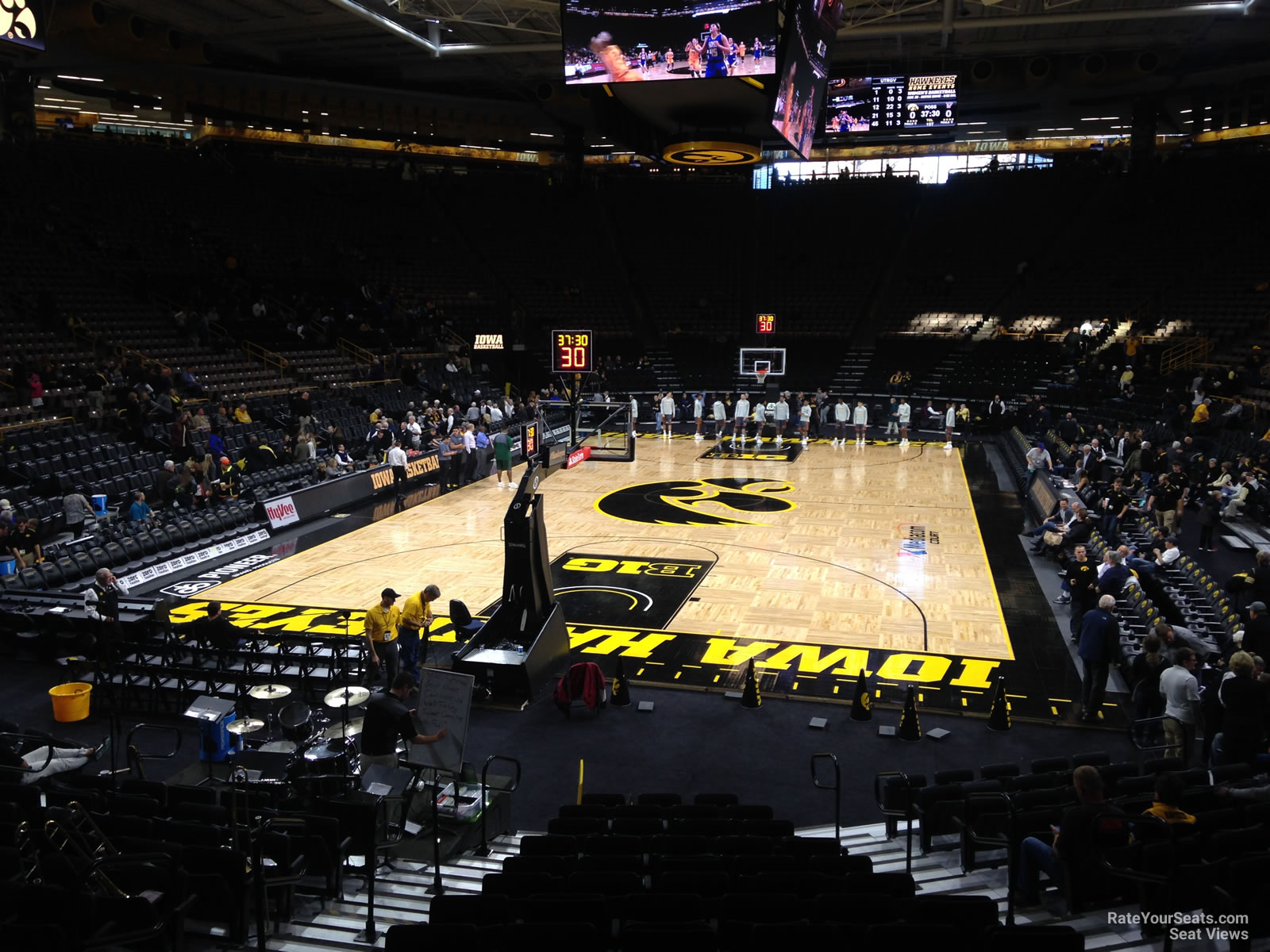 section i, row 15 seat view  - carver-hawkeye arena