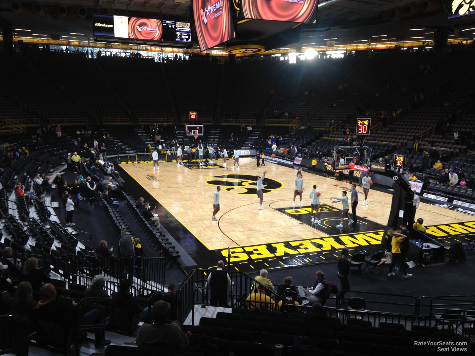 section ii, row 15 seat view  - carver-hawkeye arena