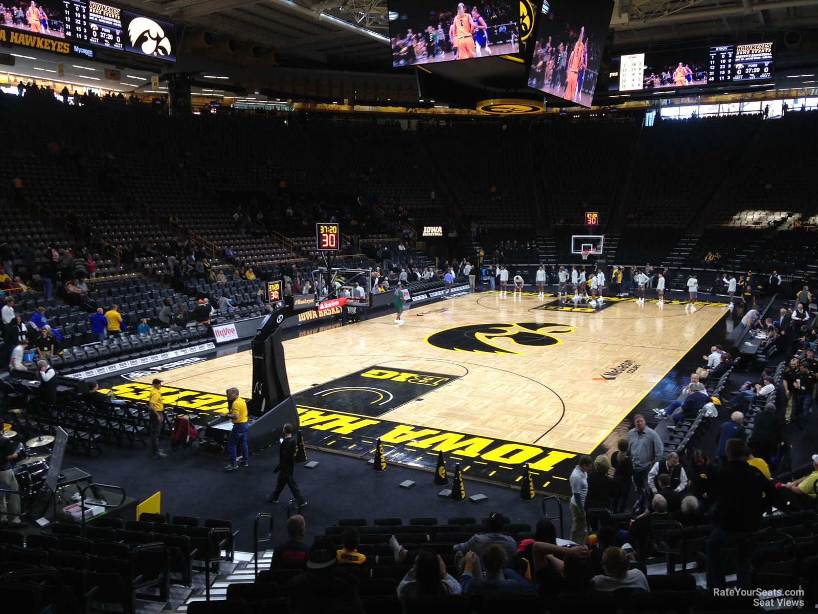 section j, row 15 seat view  - carver-hawkeye arena
