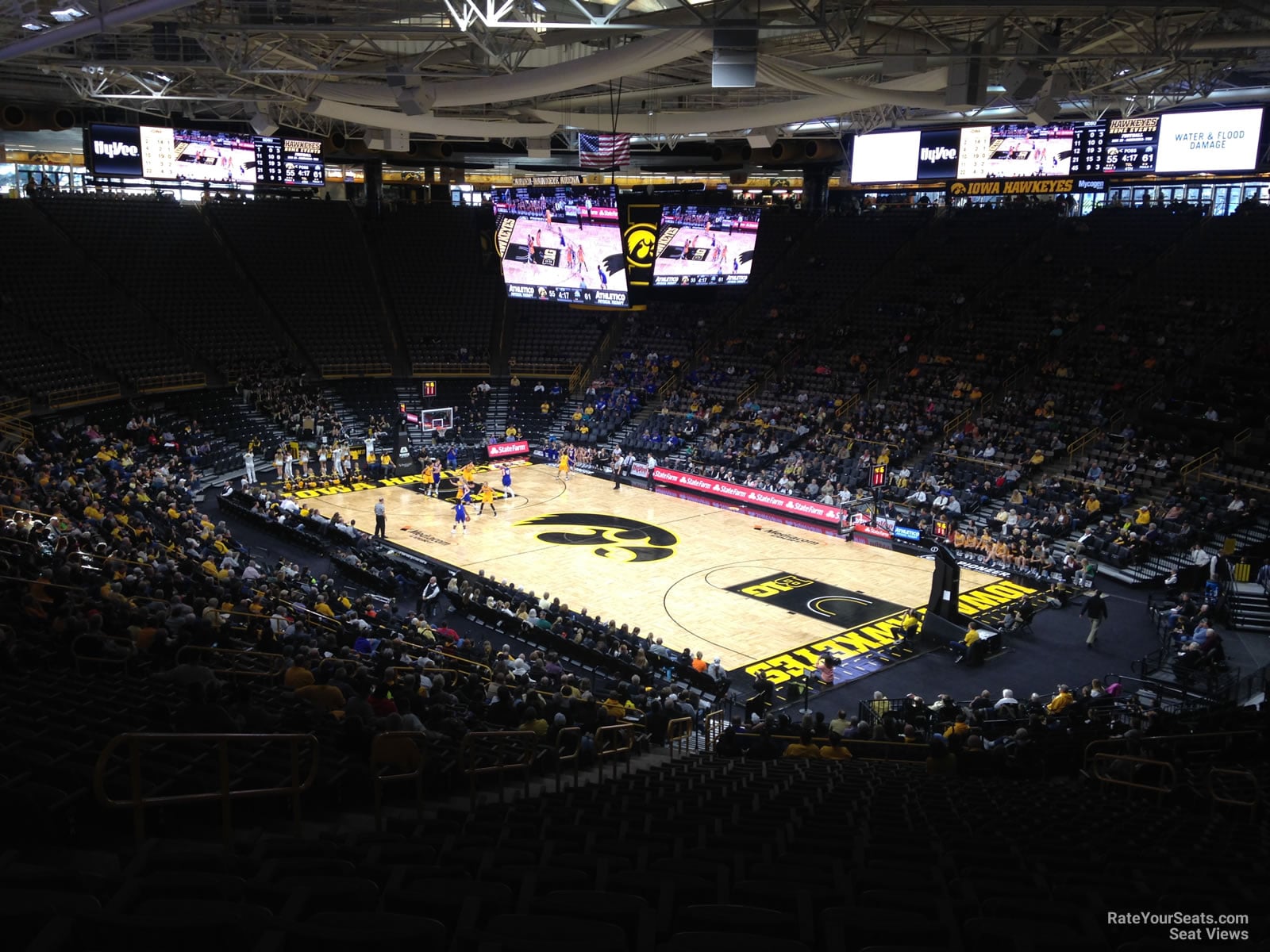 section jj, row 36 seat view  - carver-hawkeye arena