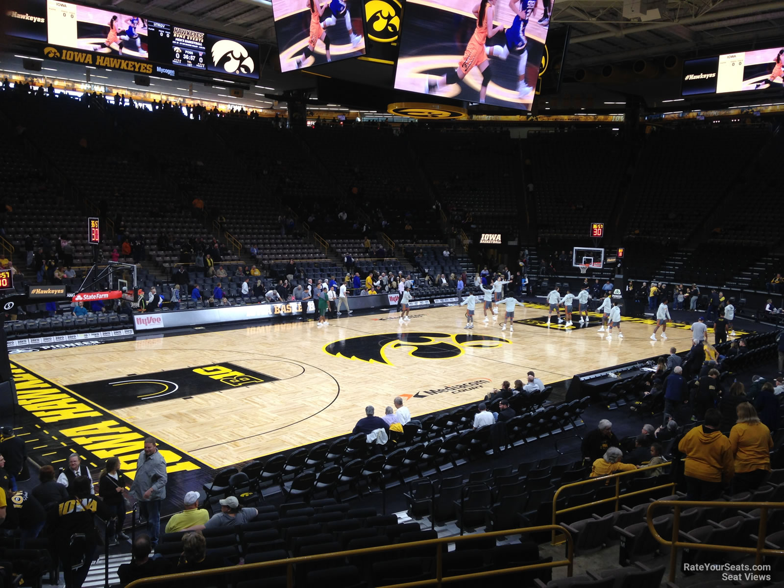 section l, row 15 seat view  - carver-hawkeye arena