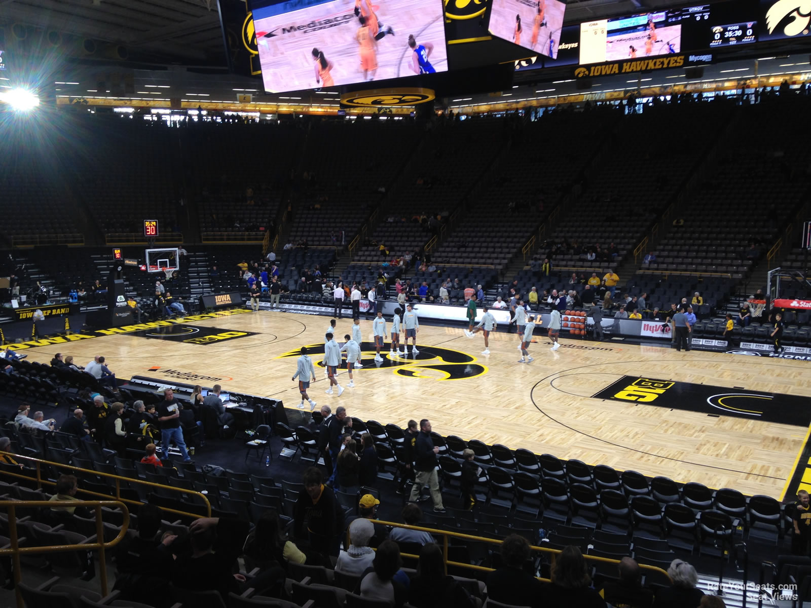 section ll, row 15 seat view  - carver-hawkeye arena