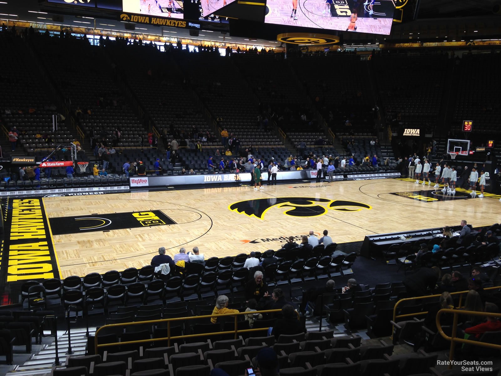 section m, row 15 seat view  - carver-hawkeye arena
