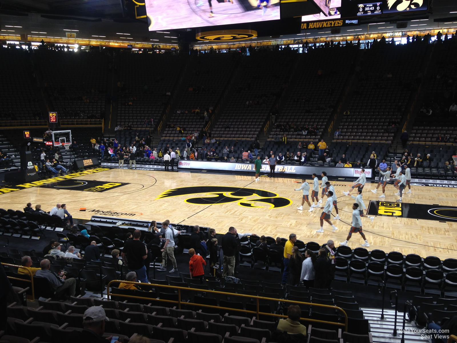 section mm, row 15 seat view  - carver-hawkeye arena