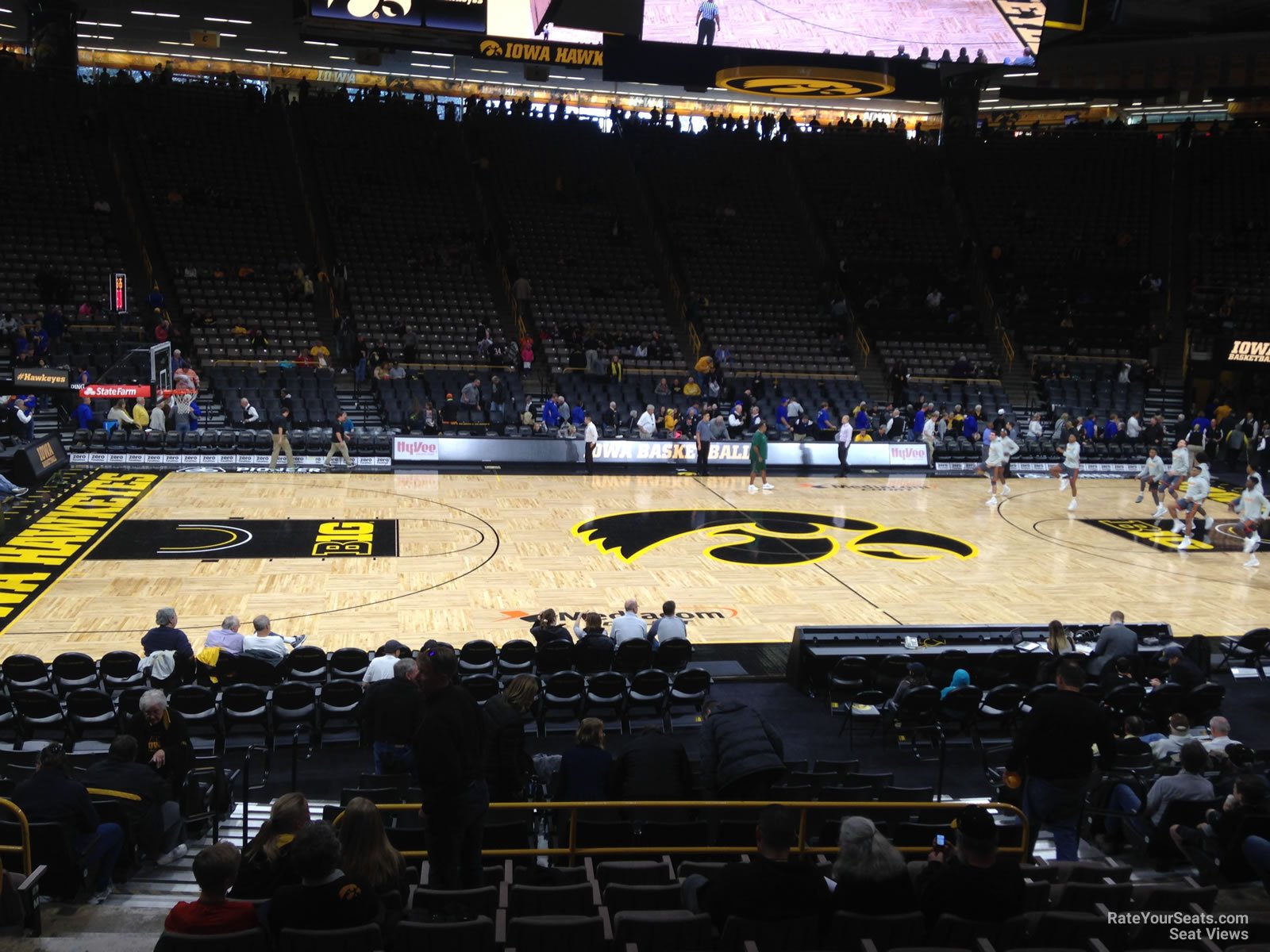 section n, row 15 seat view  - carver-hawkeye arena