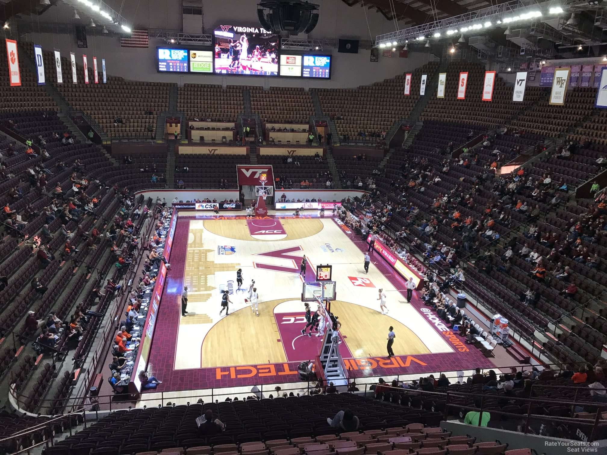 section 1, row bb seat view  - cassell coliseum