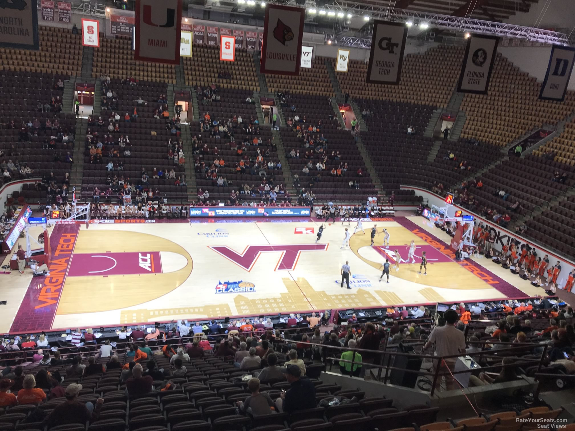 section 11, row bb seat view  - cassell coliseum