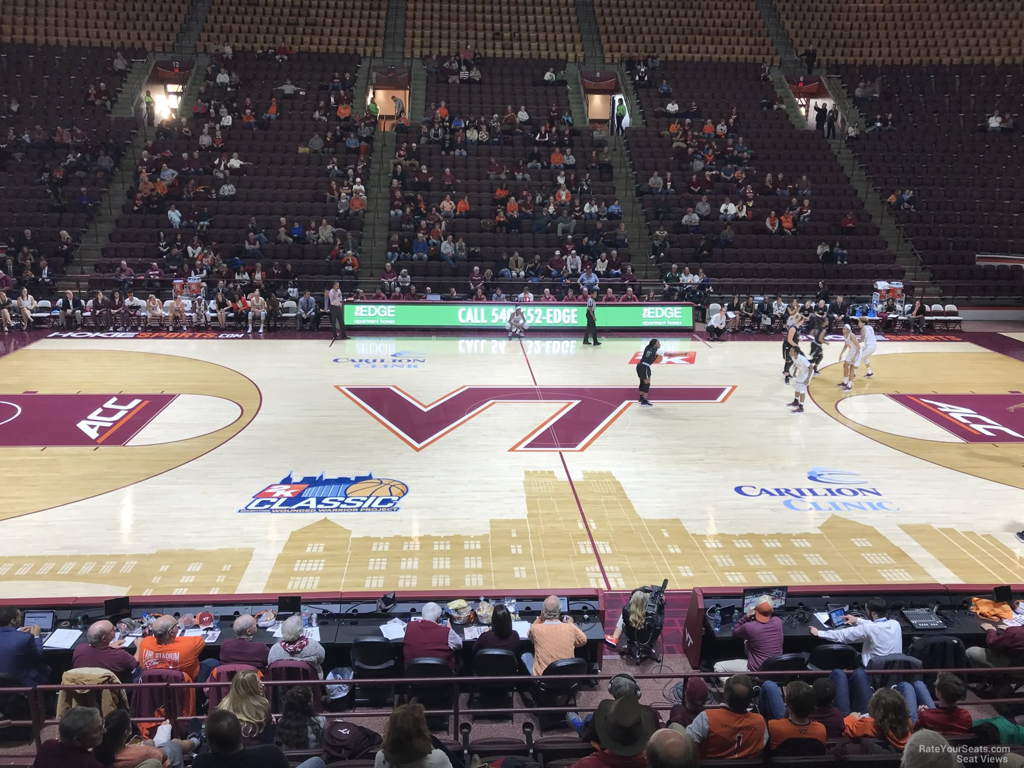 section 11, row h seat view  - cassell coliseum