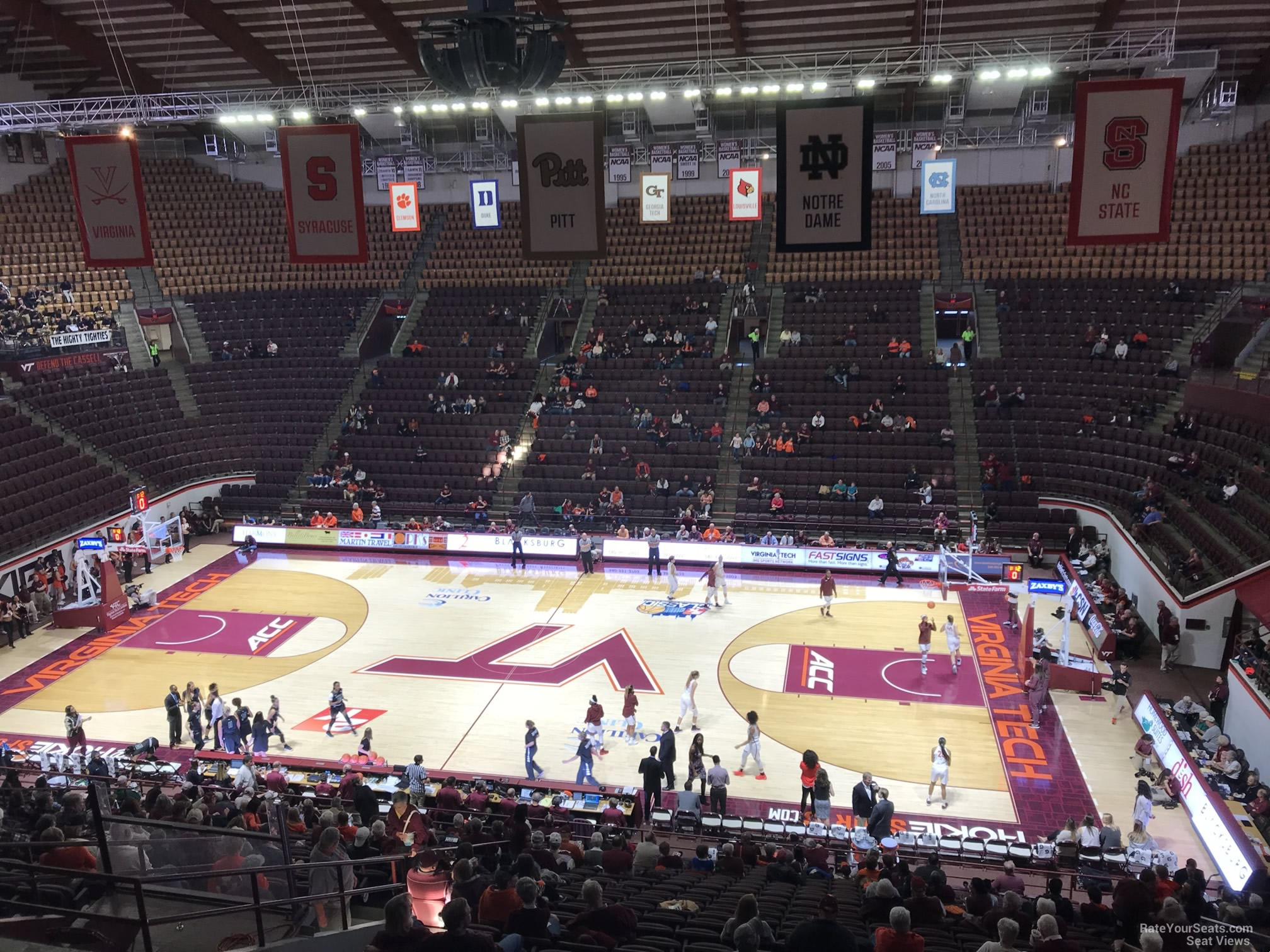 section 12, row bb seat view  - cassell coliseum