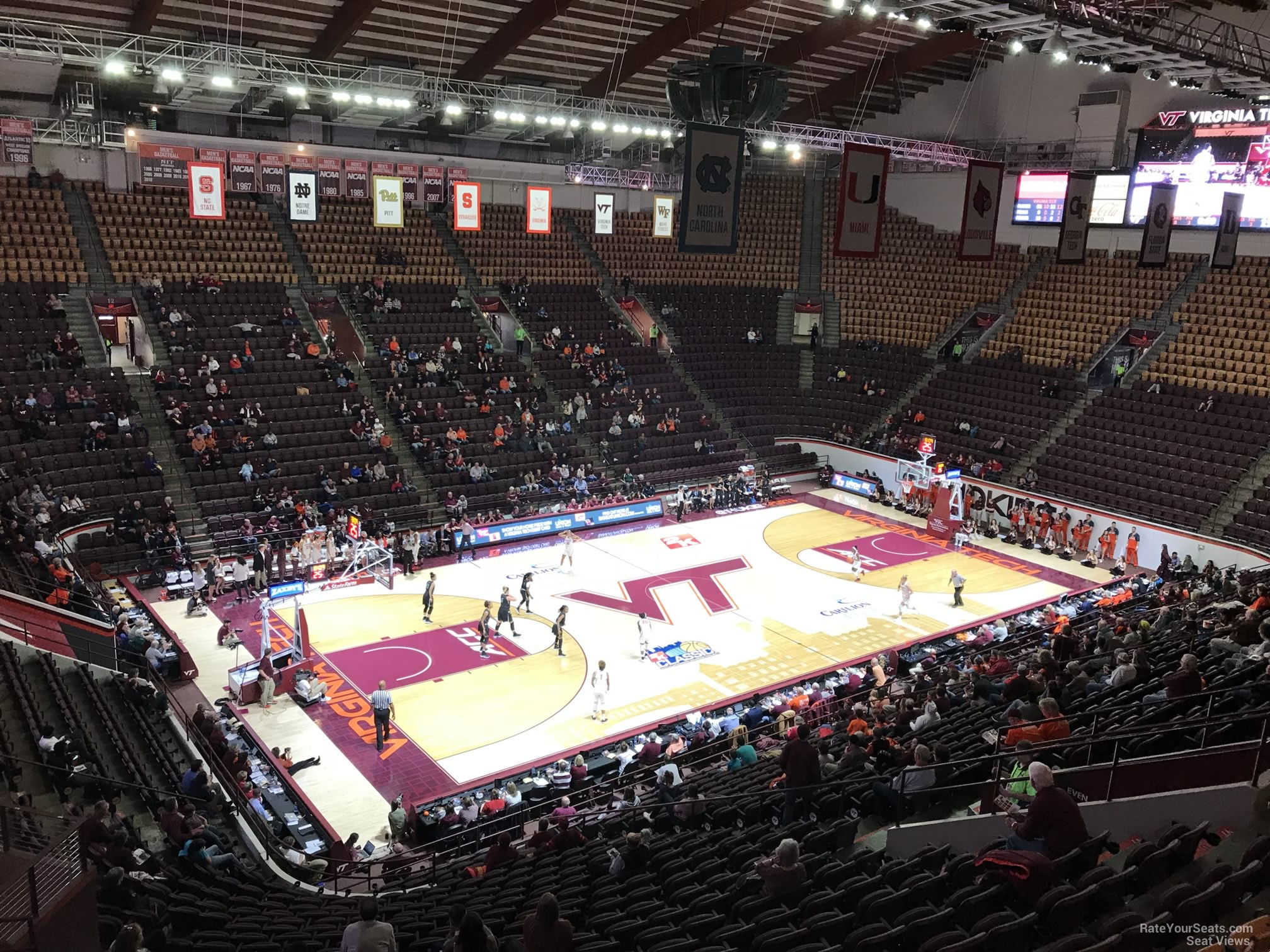 section 13, row bb seat view  - cassell coliseum