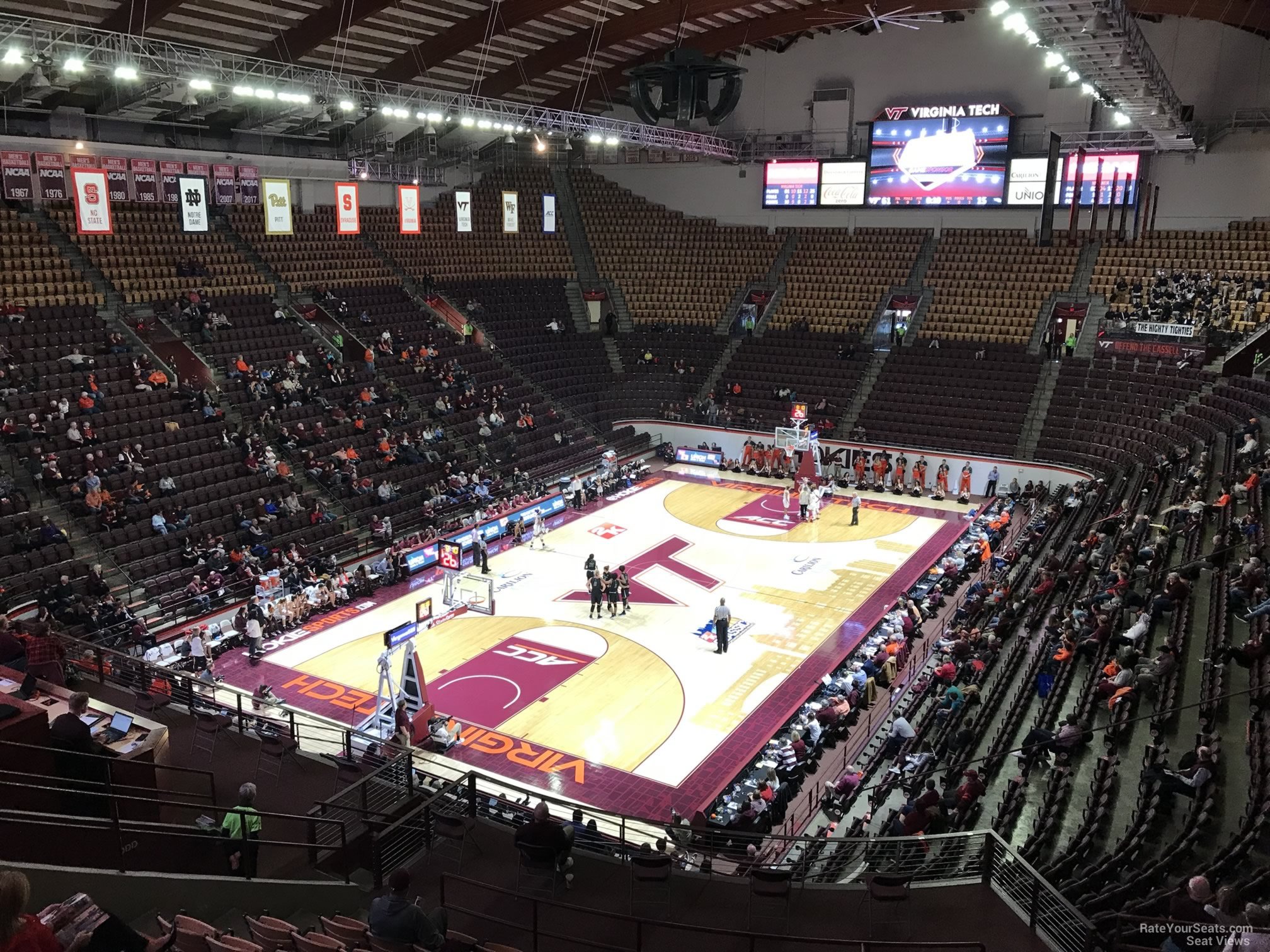 section 15, row bb seat view  - cassell coliseum
