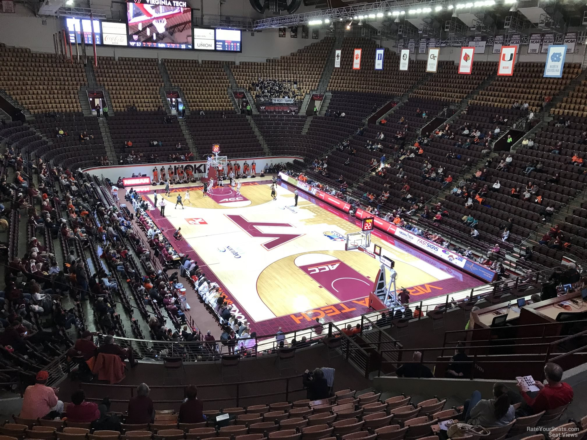 section 16, row bb seat view  - cassell coliseum
