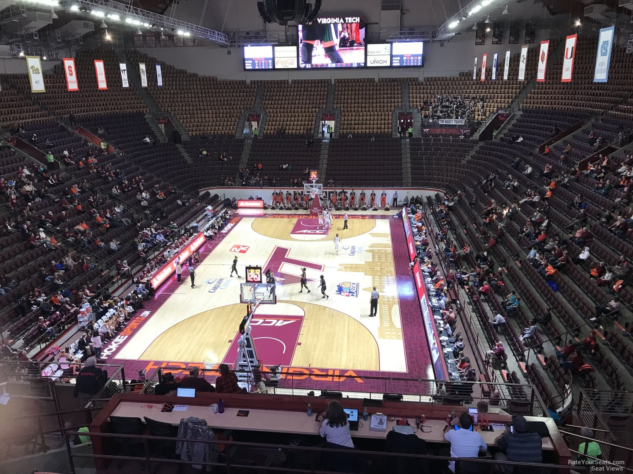 section 17, row bb seat view  - cassell coliseum