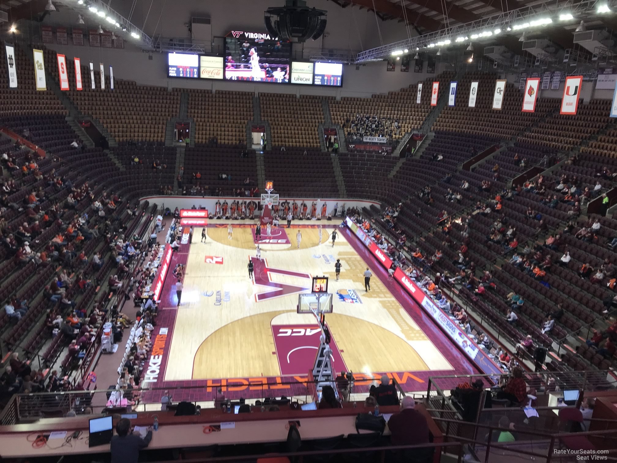 section 18, row bb seat view  - cassell coliseum