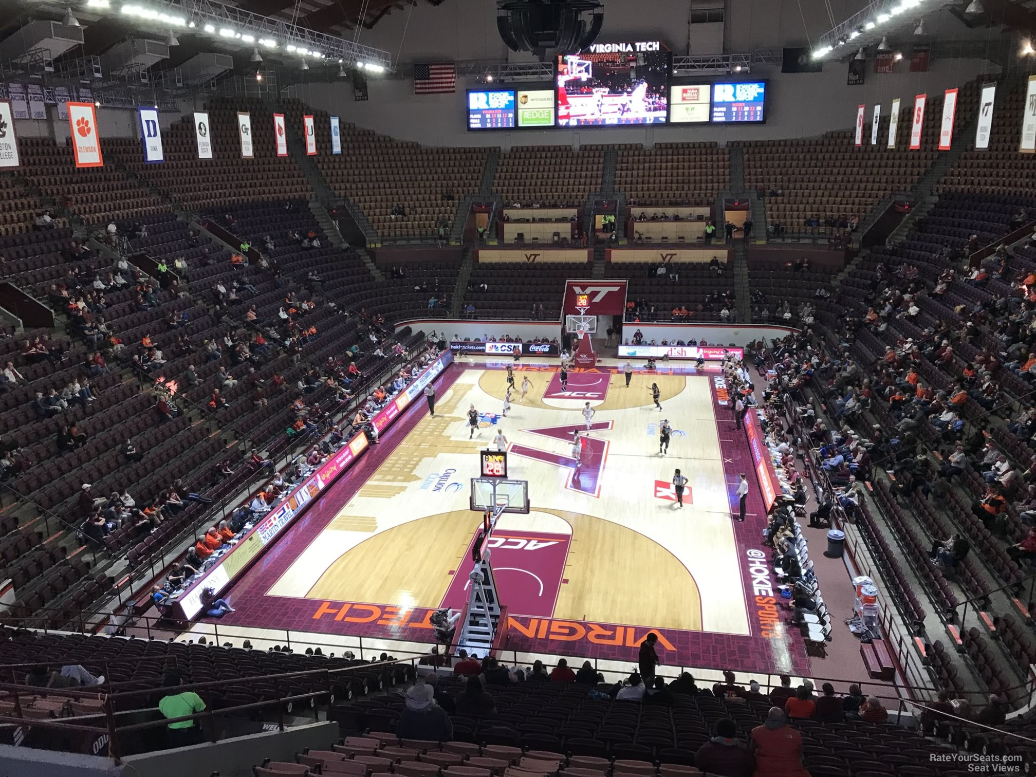 section 2, row bb seat view  - cassell coliseum
