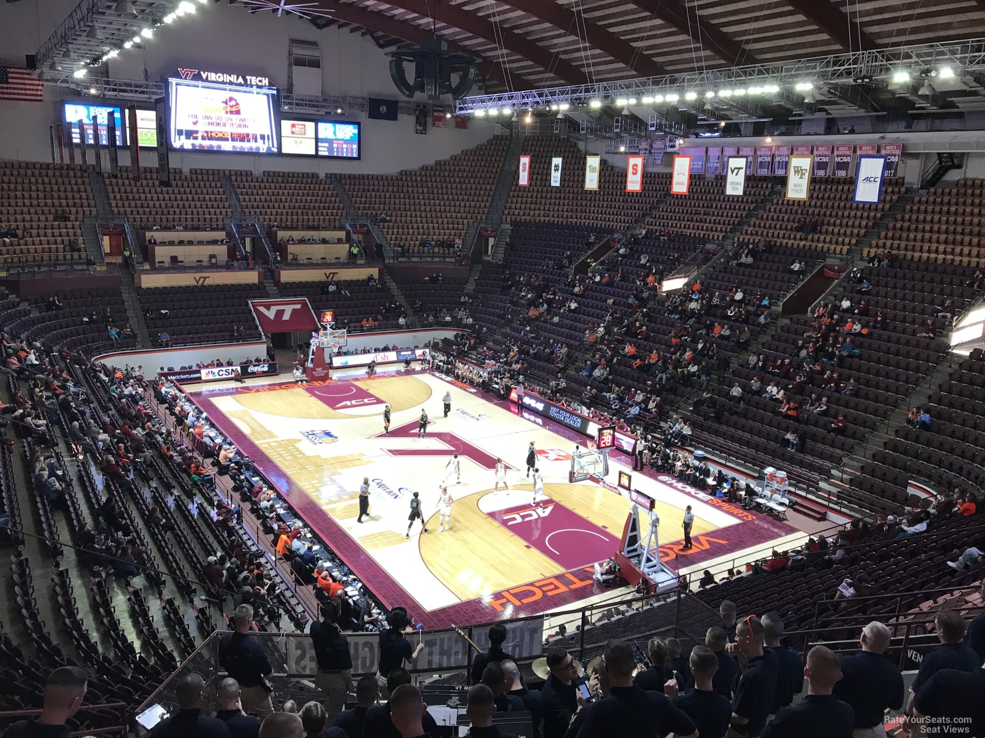 section 3, row bb seat view  - cassell coliseum