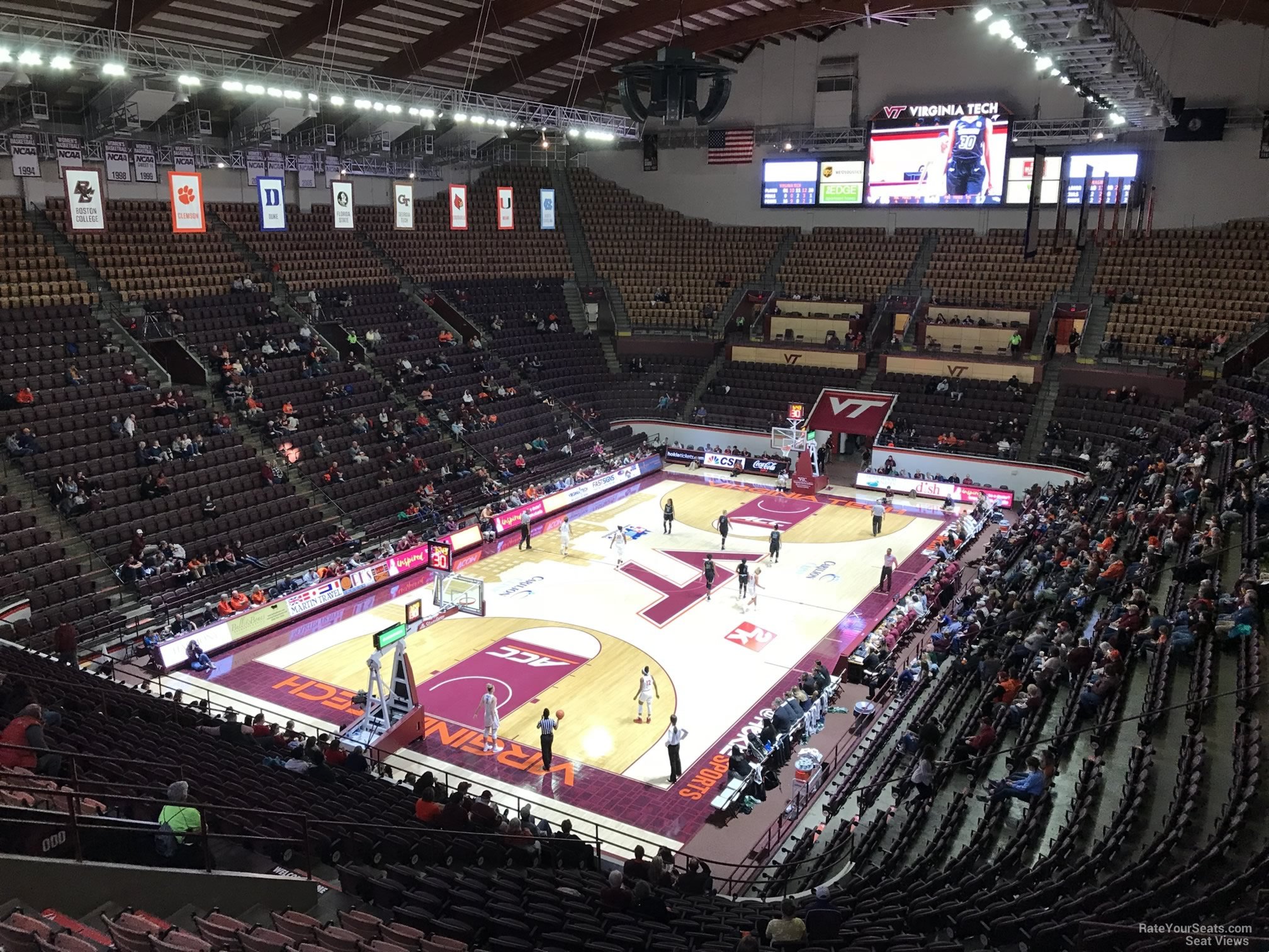 section 4, row bb seat view  - cassell coliseum
