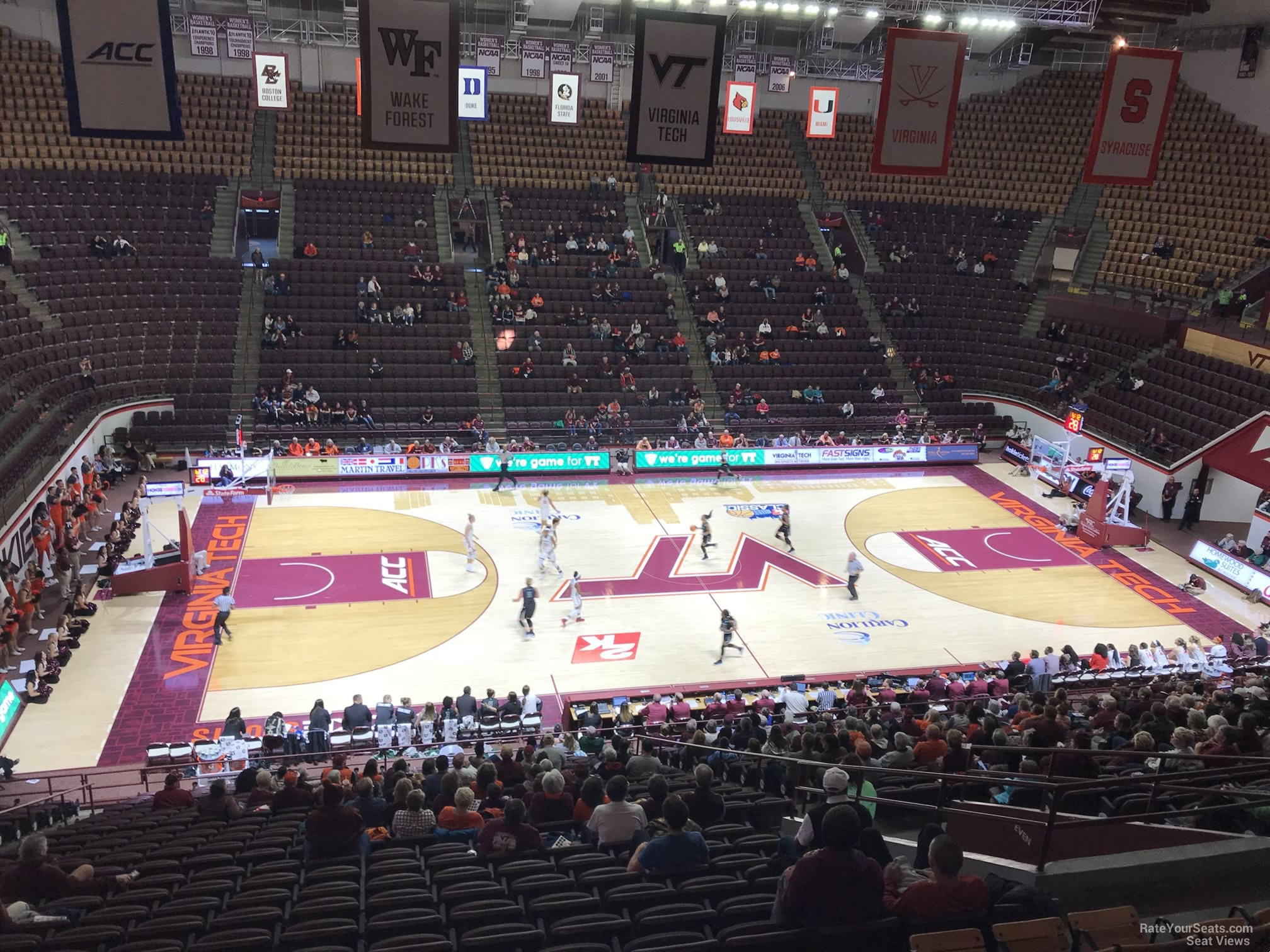 section 8, row bb seat view  - cassell coliseum