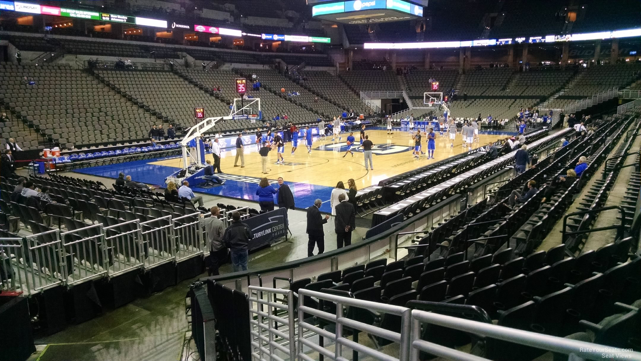 section 110, row 11 seat view  for basketball - chi health center omaha