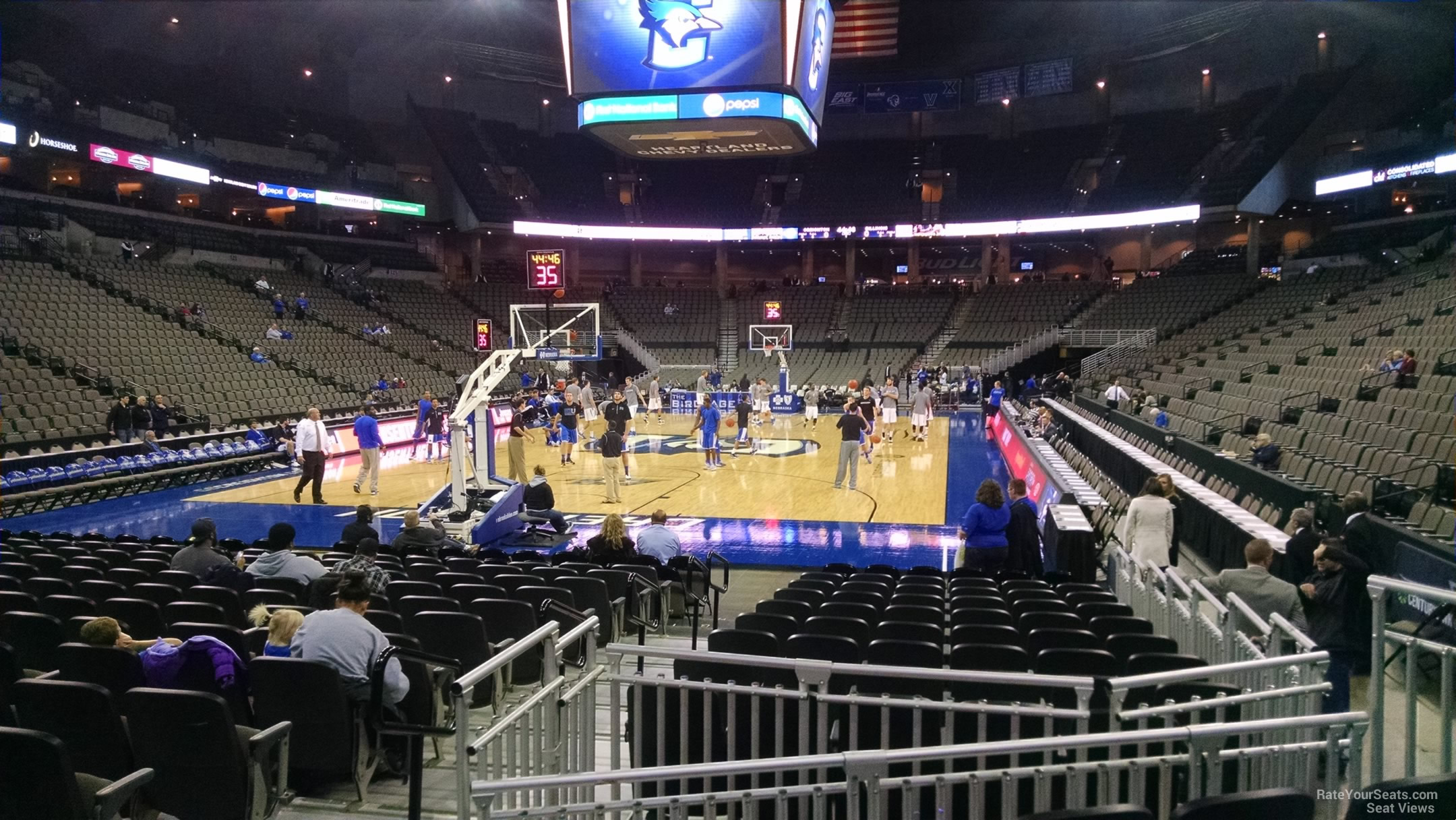 section 112, row 5 seat view  for basketball - chi health center omaha
