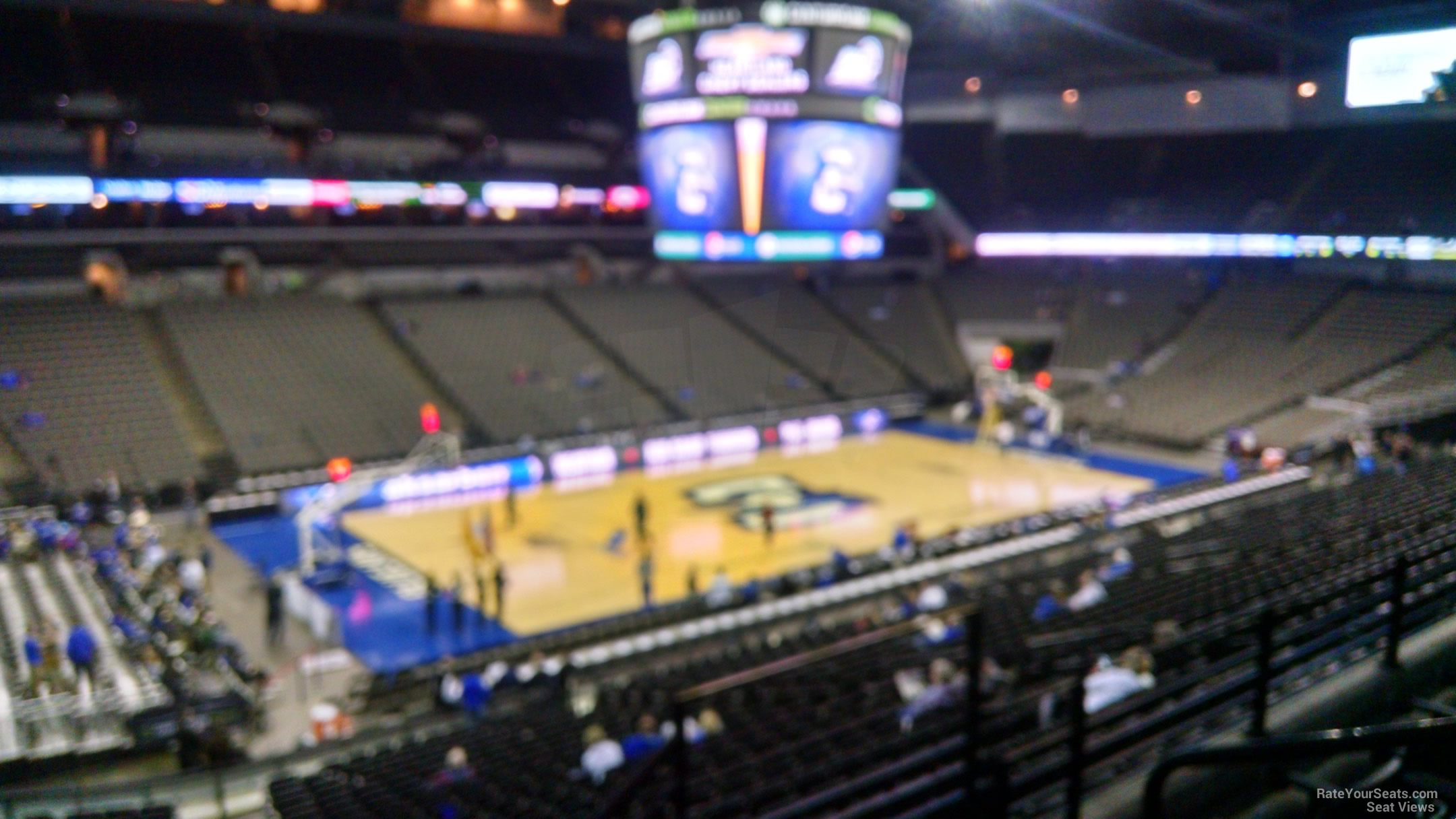 section 124, row cc seat view  for basketball - chi health center omaha