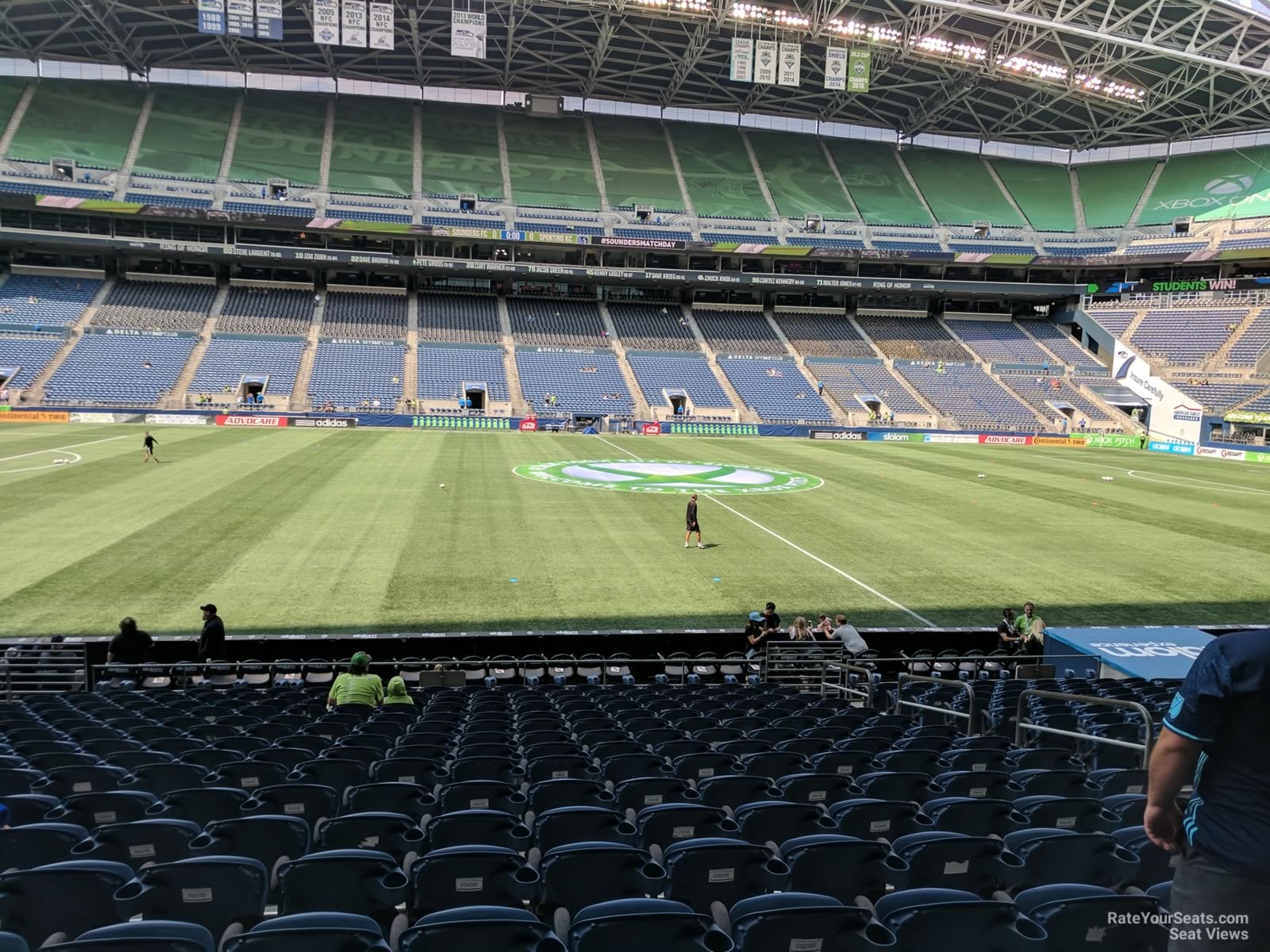 section 110, row r seat view  for soccer - lumen field