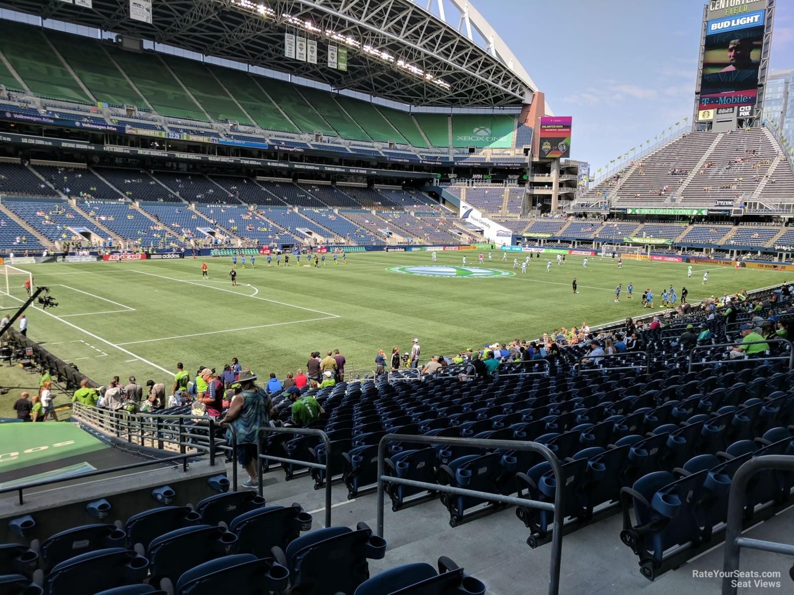 section 115, row y seat view  for soccer - lumen field