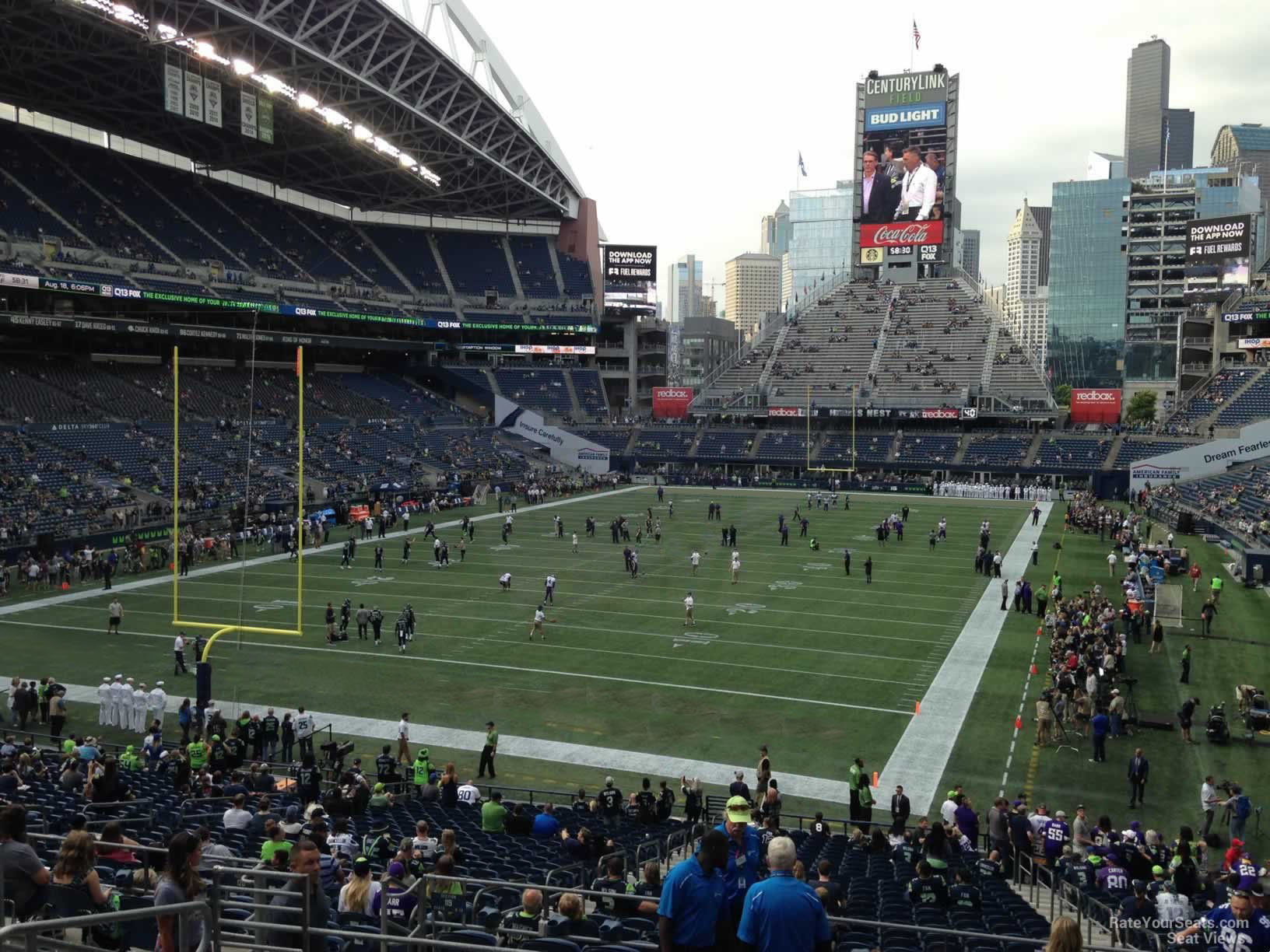 section 119, row ff seat view  for football - lumen field