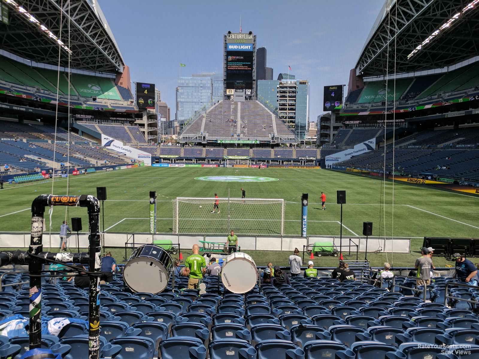 section 122, row r seat view  for soccer - lumen field