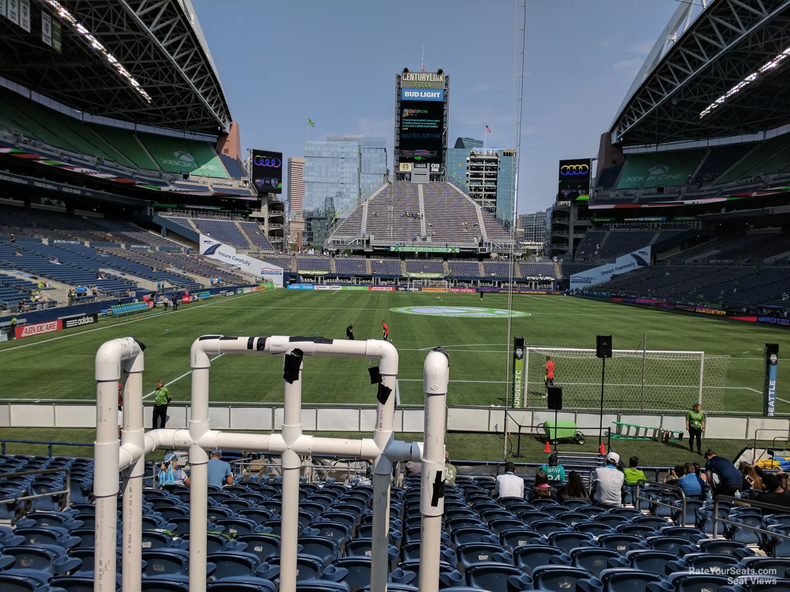 section 123, row r seat view  for soccer - lumen field