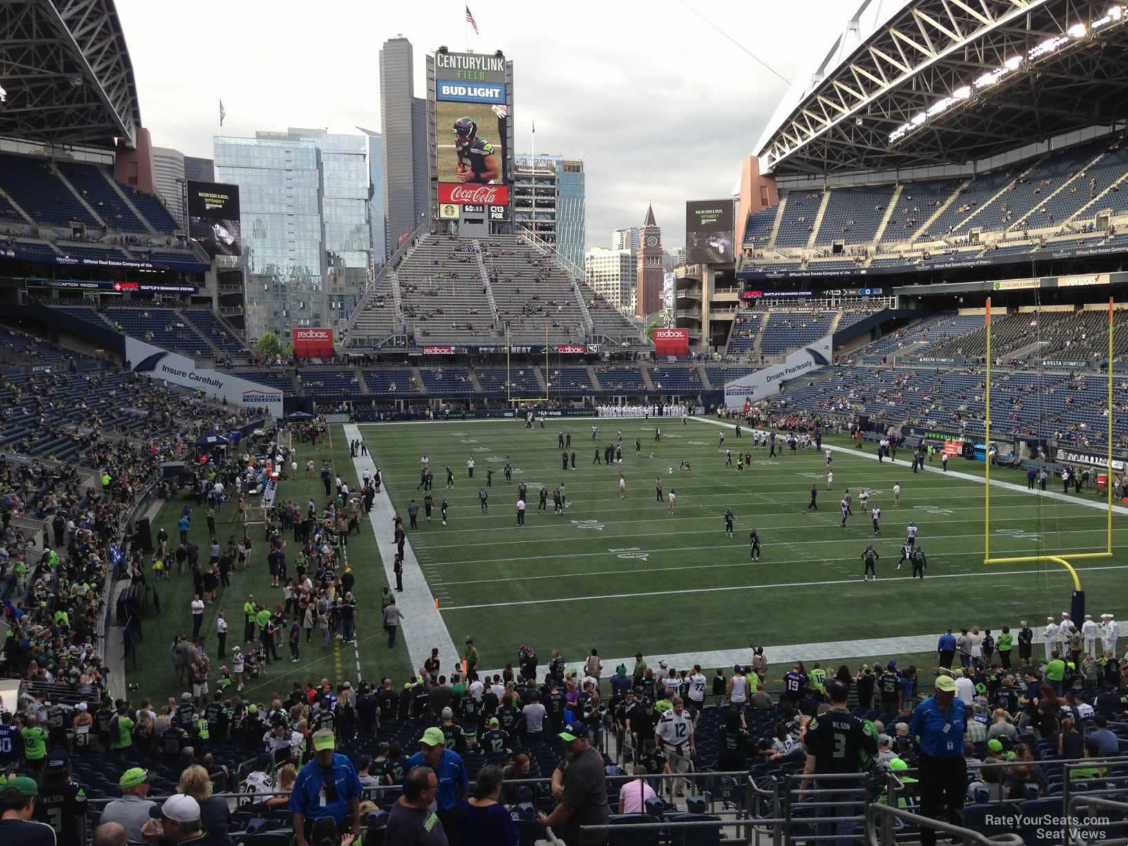 section 125, row ff seat view  for football - lumen field