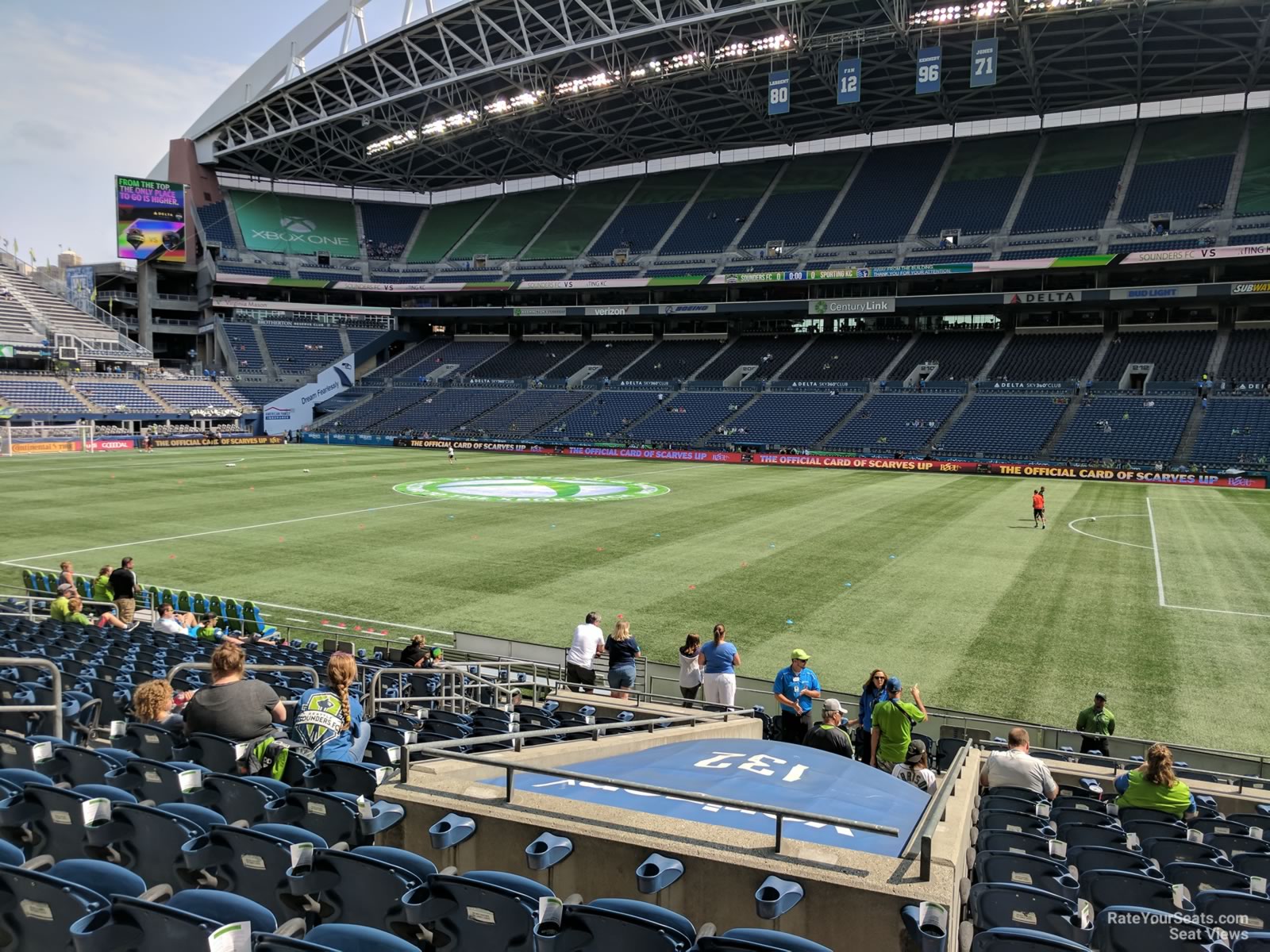 section 132, row r seat view  for soccer - lumen field