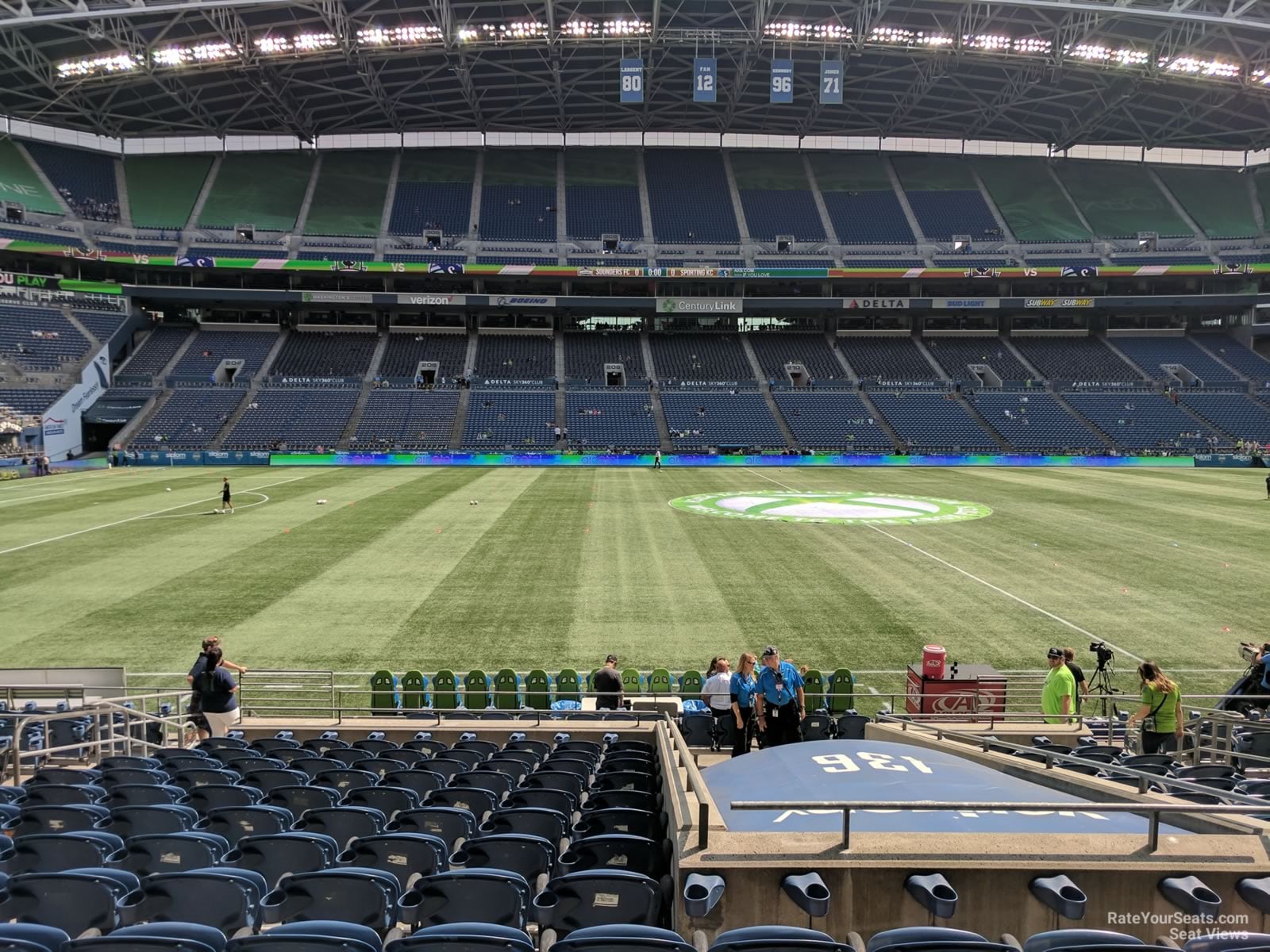 section 136, row r seat view  for soccer - lumen field