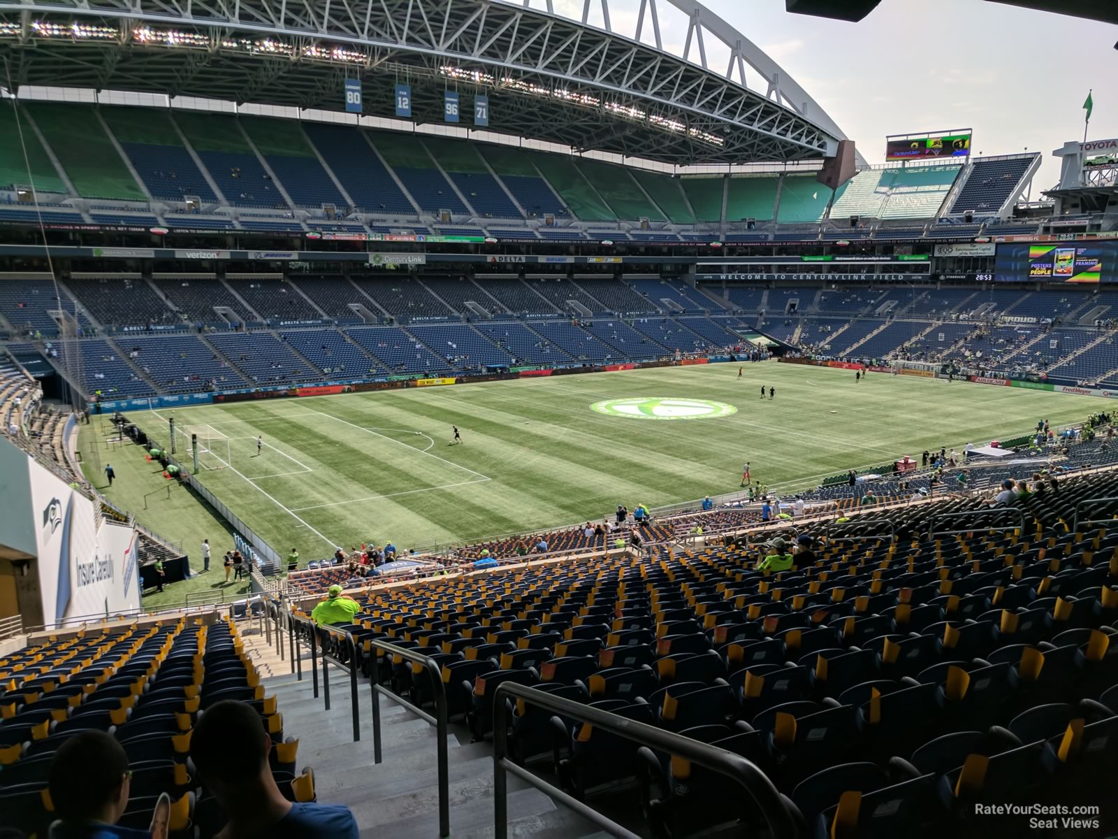 section 141, row y seat view for soccer - lumen field