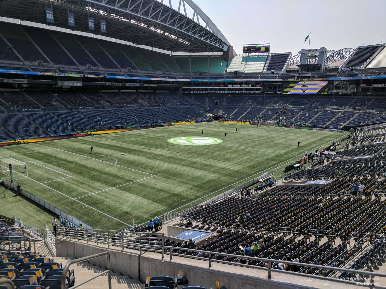 section 142, row y seat view  for soccer - lumen field