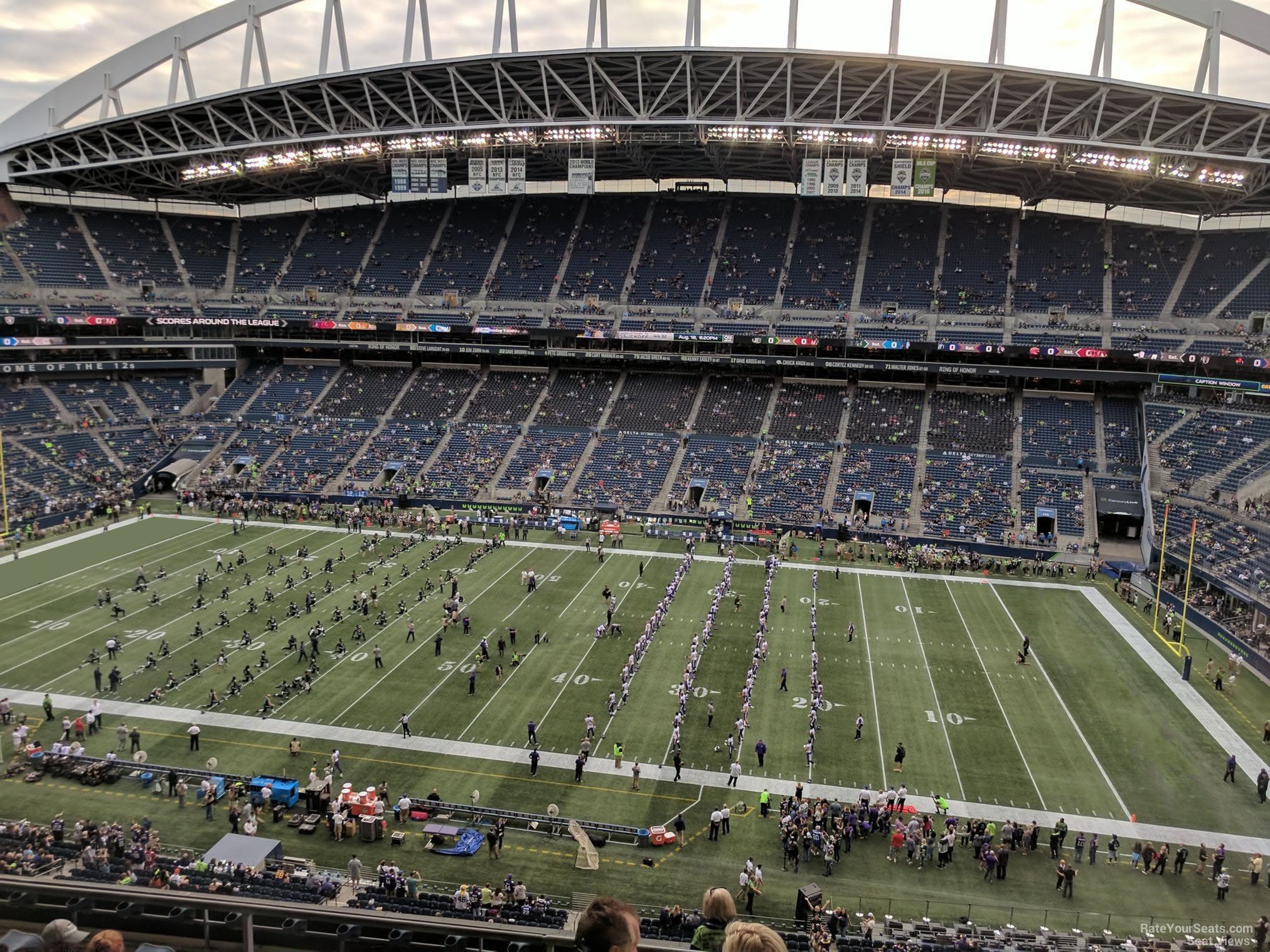 section 307, row g seat view  for football - lumen field