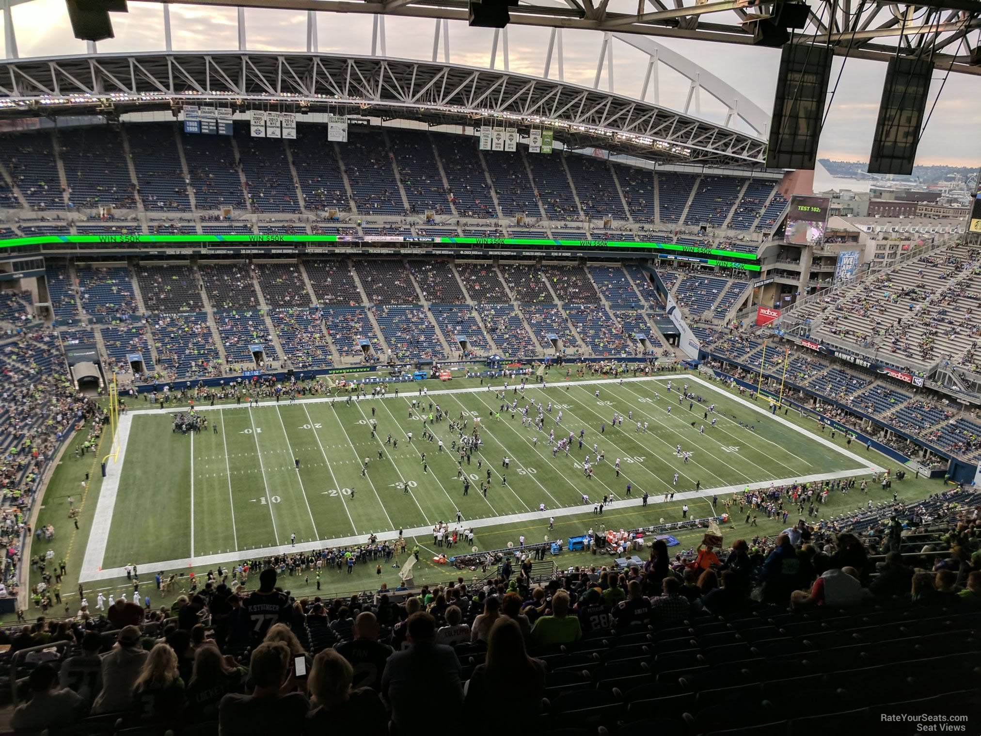 section 312, row jj seat view  for football - lumen field