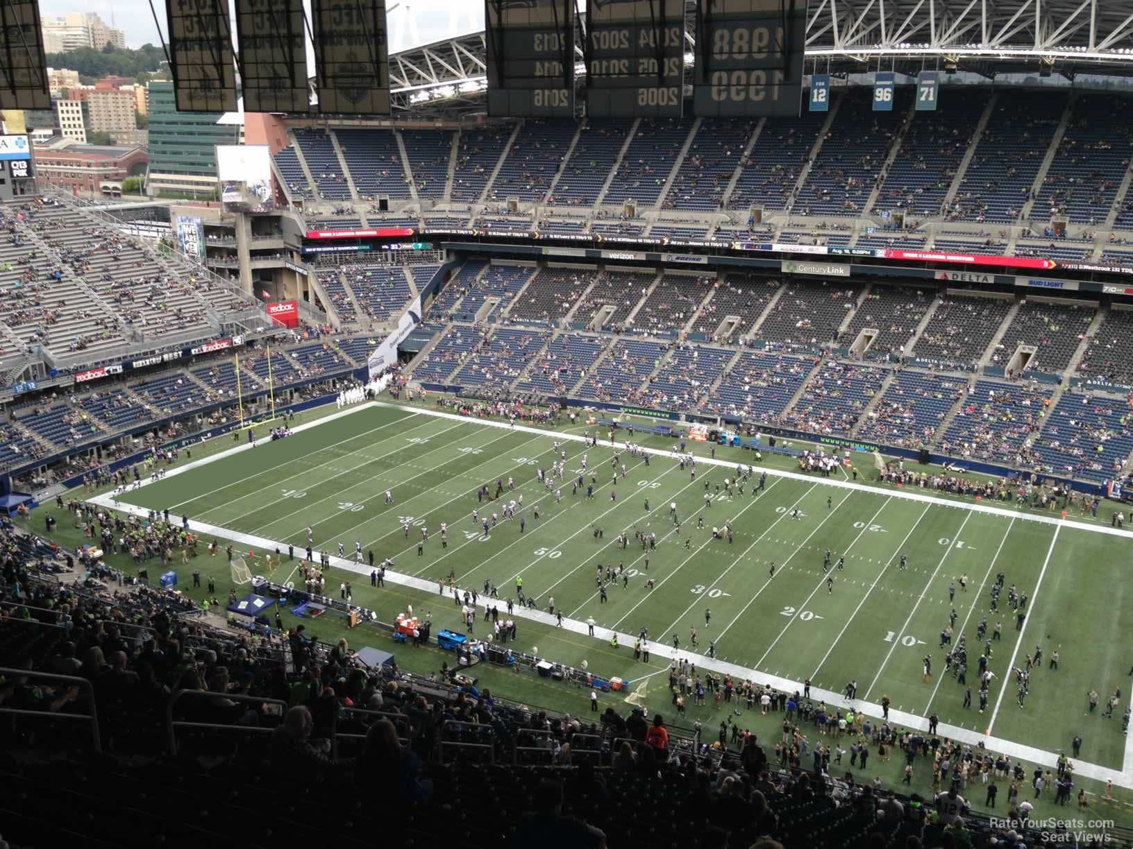 section 331, row jj seat view for football - lumen field