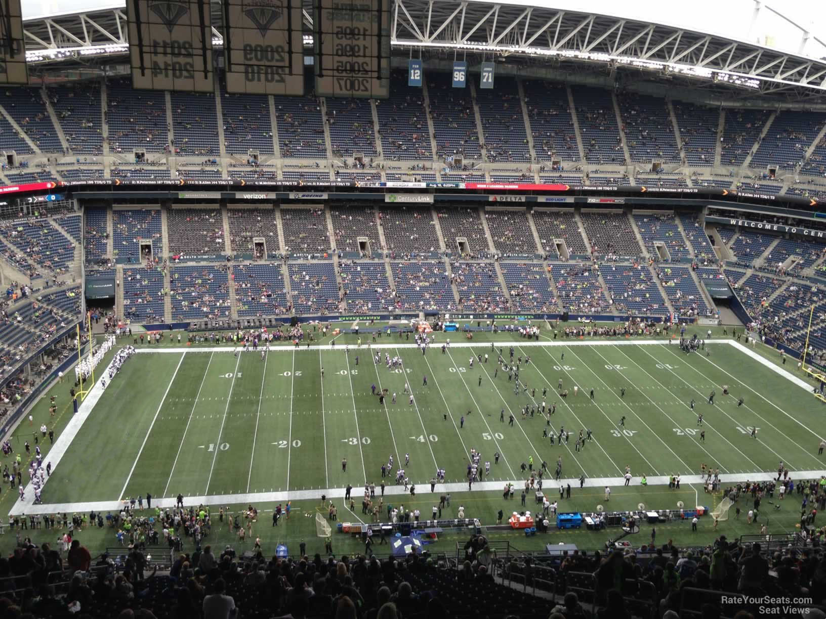 section 337, row jj seat view  for football - lumen field