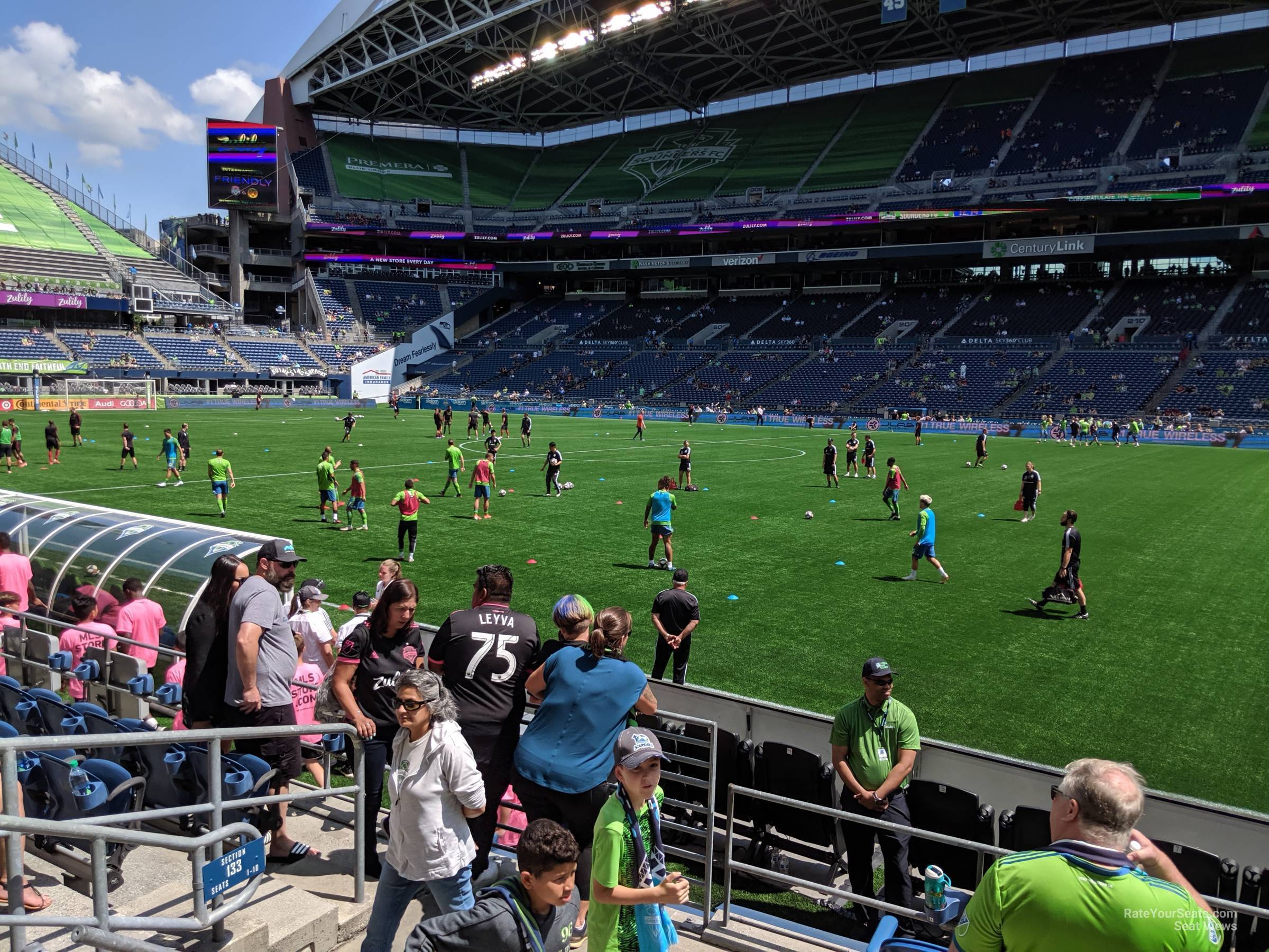 section 132, row e seat view  for soccer - lumen field