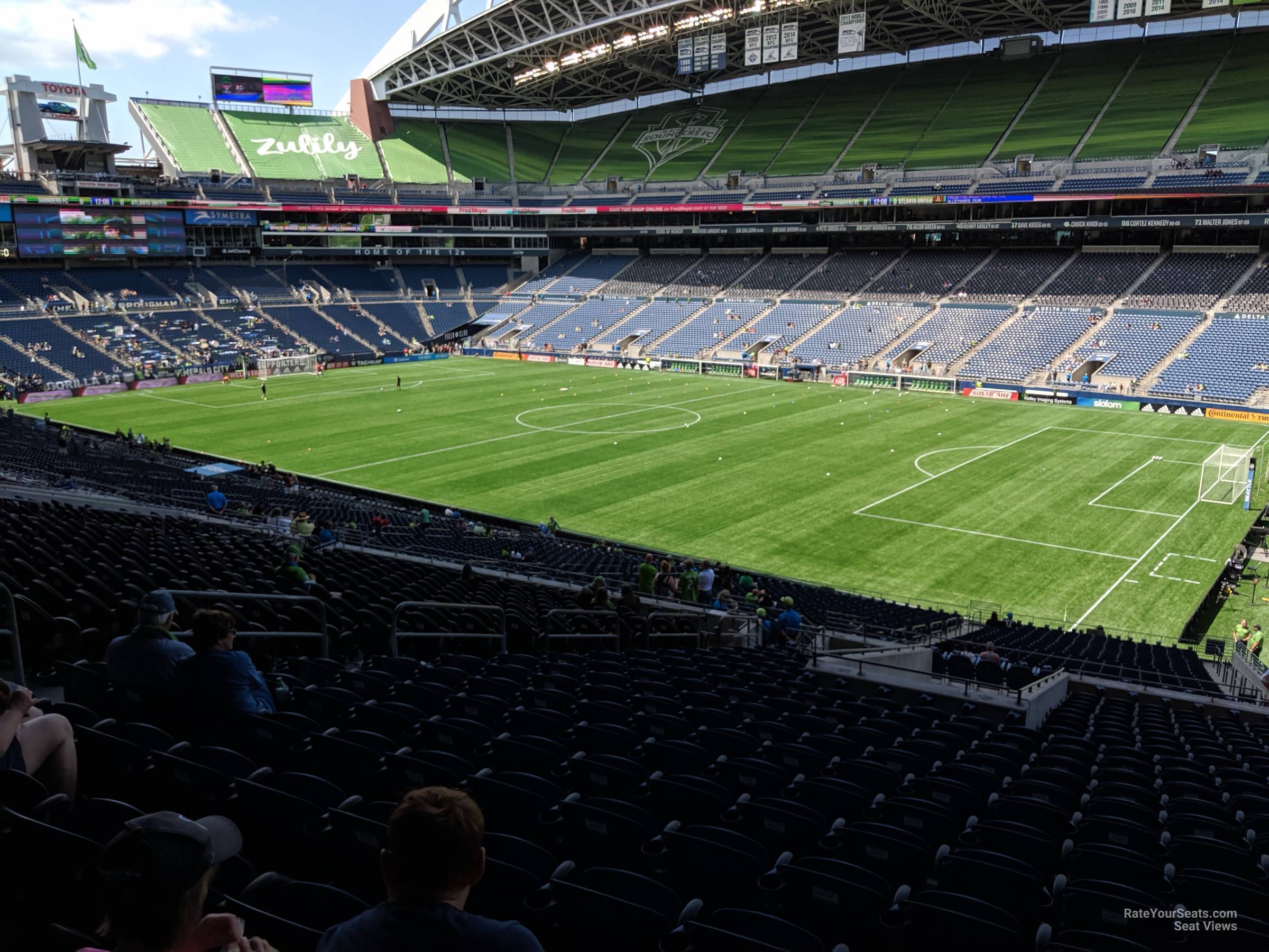 section 204, row x seat view  for soccer - lumen field