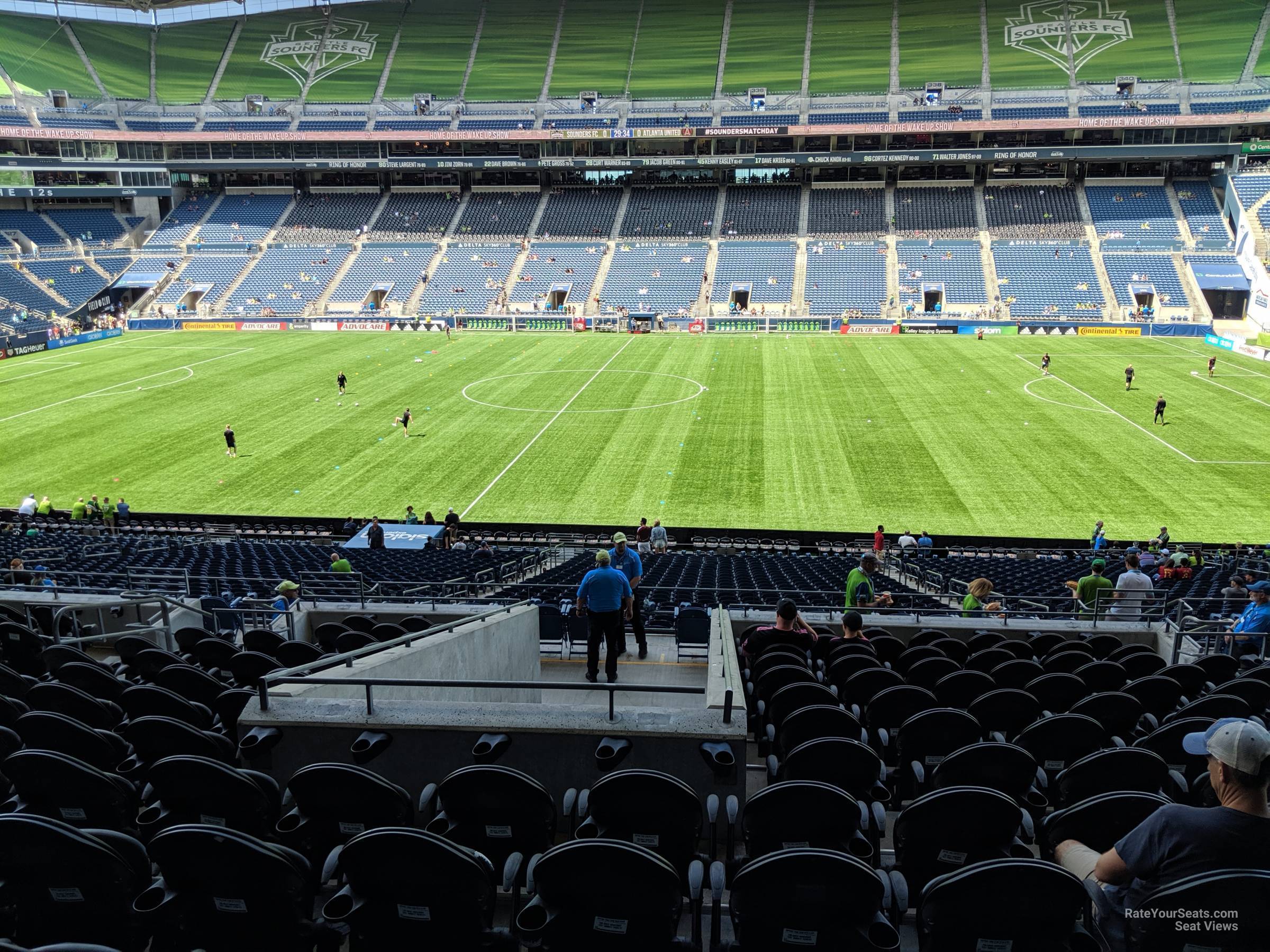 section 208, row n seat view  for soccer - lumen field