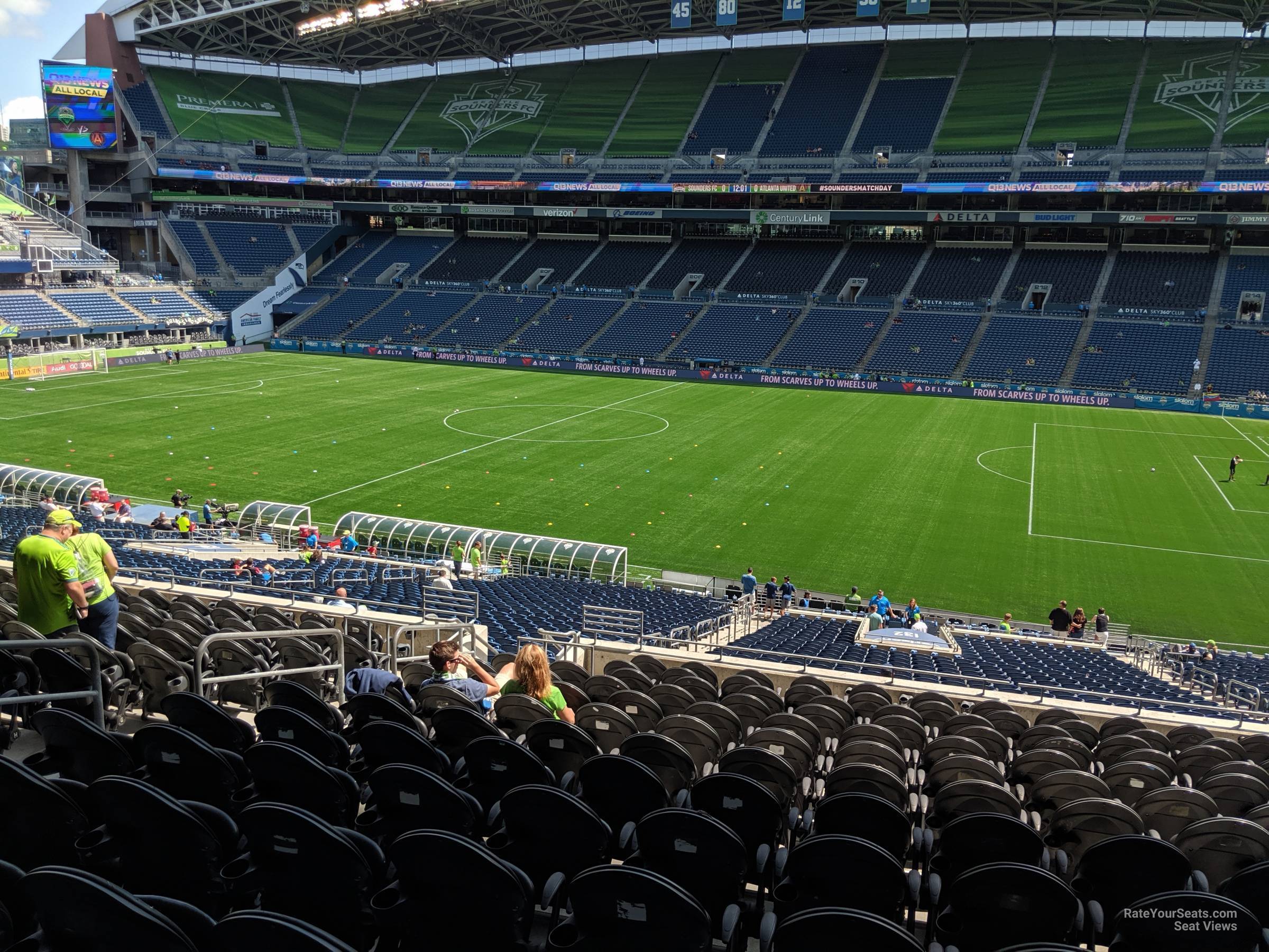 section 232, row n seat view  for soccer - lumen field