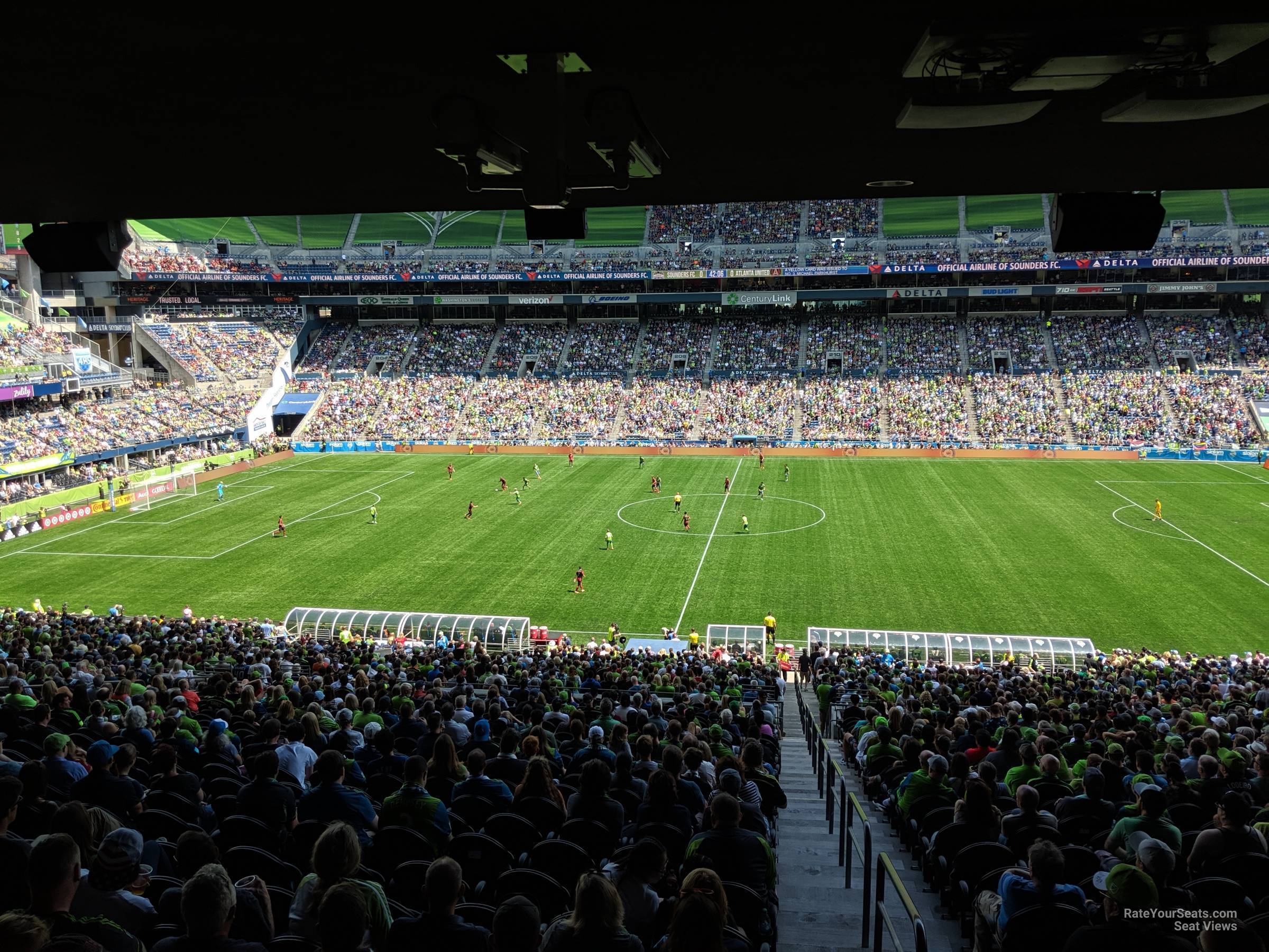 section 235, row a2 seat view  for soccer - lumen field