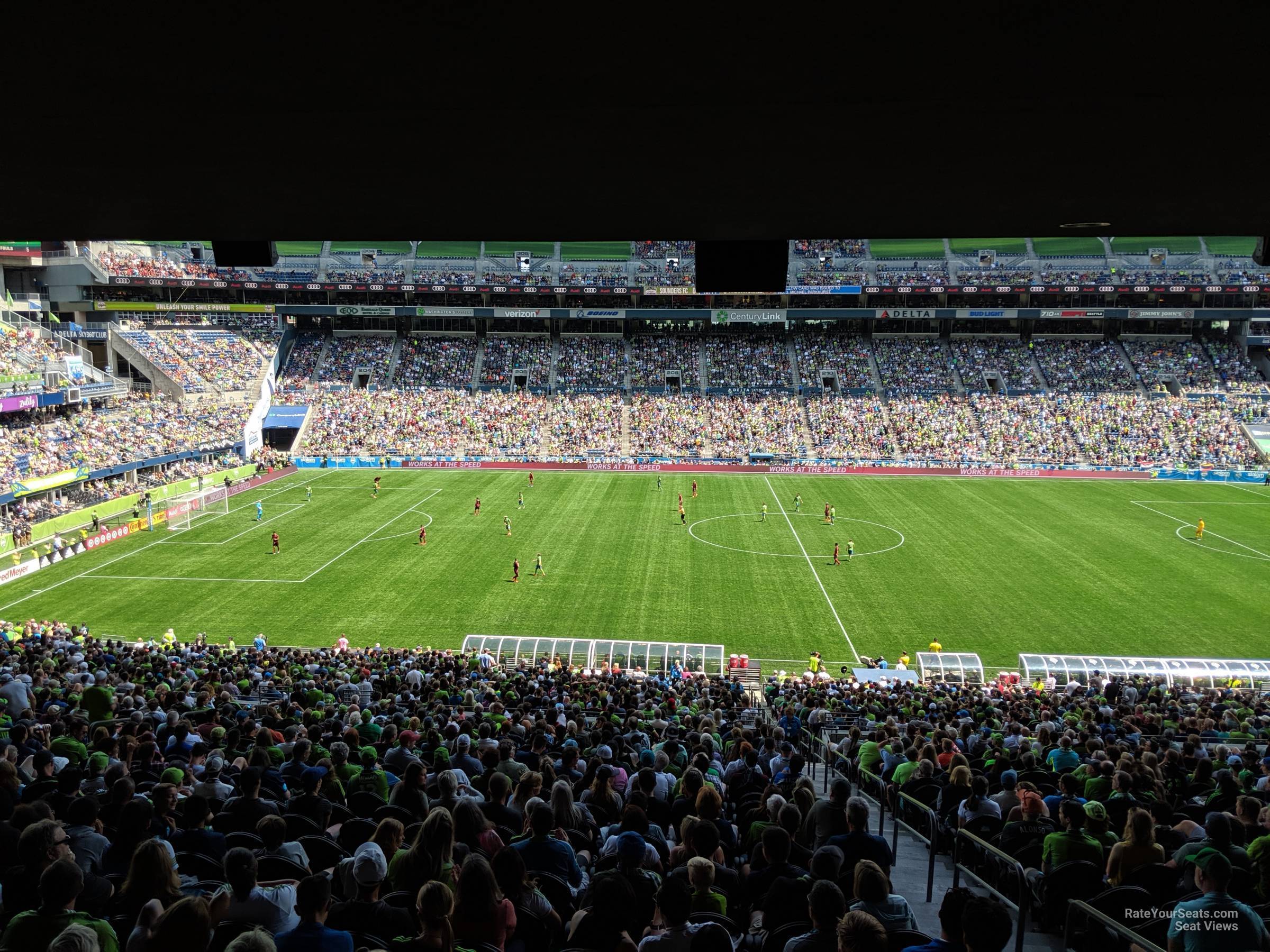 section 236, row a2 seat view  for soccer - lumen field